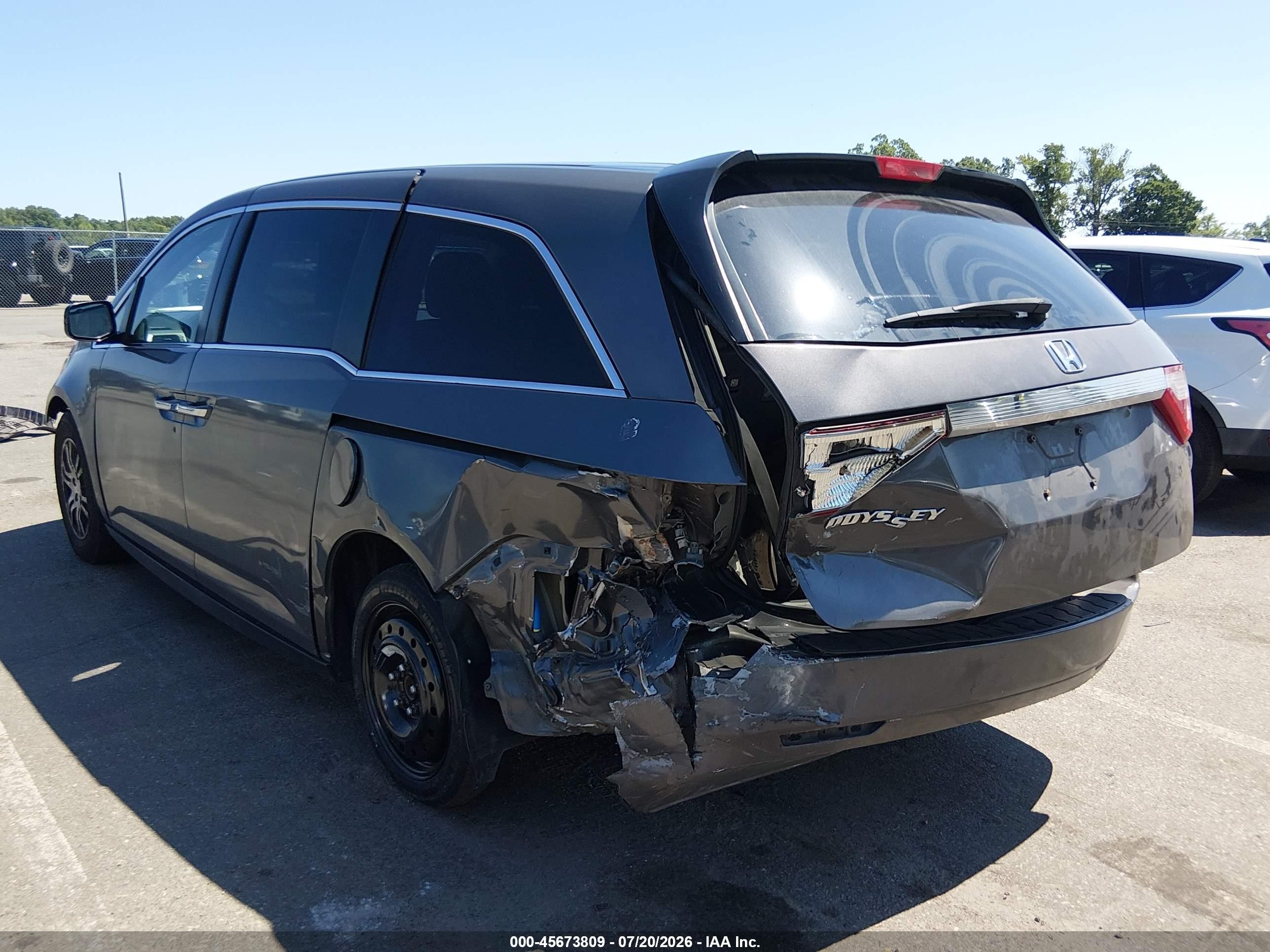 2012 Honda Odyssey Ex-l Gray vin: 5FNRL5H69CB013016