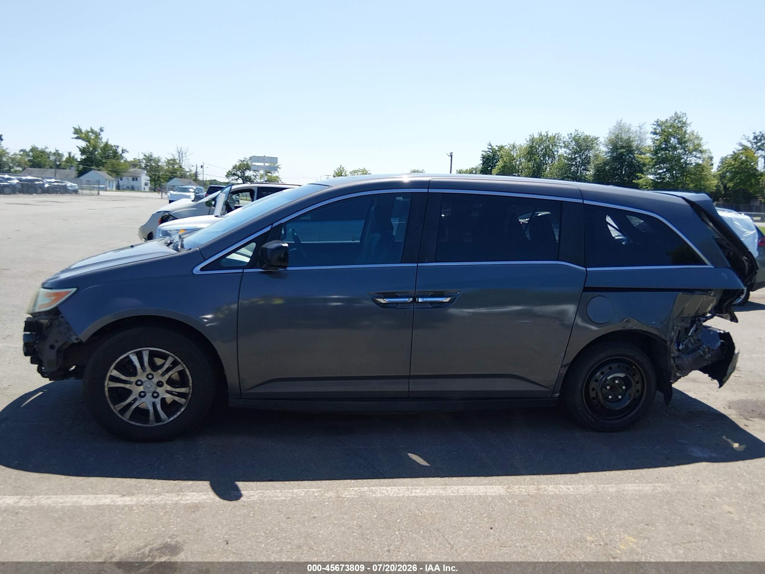 2012 Honda Odyssey Ex-l Gray vin: 5FNRL5H69CB013016