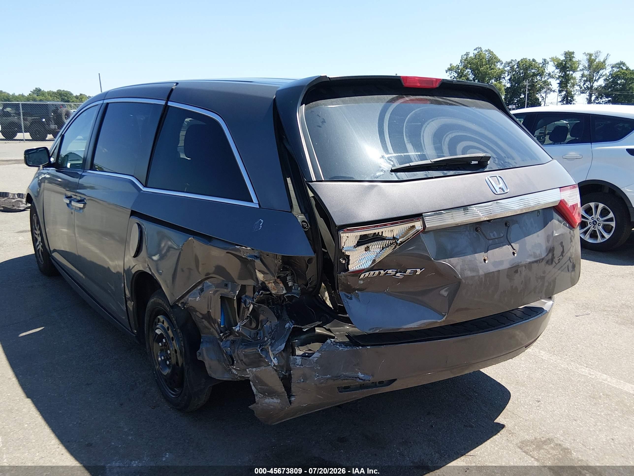 2012 Honda Odyssey Ex-l Gray vin: 5FNRL5H69CB013016