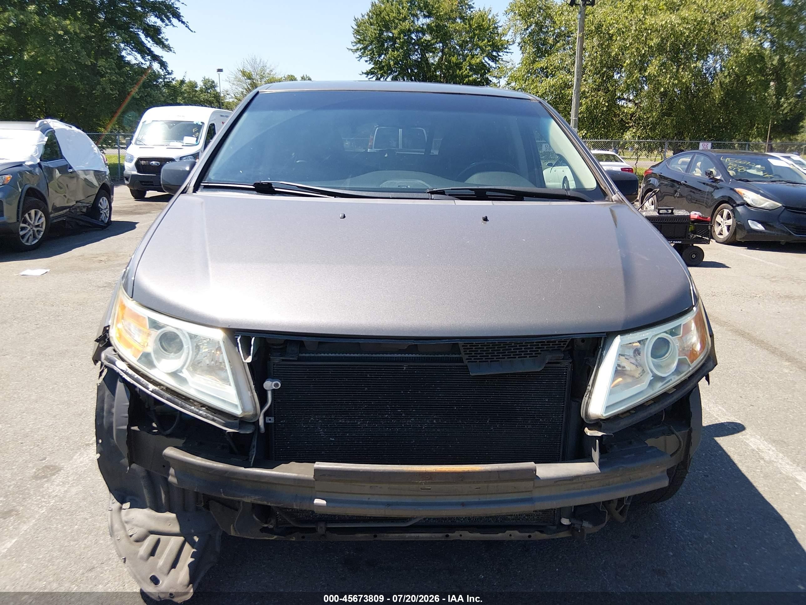 2012 Honda Odyssey Ex-l Gray vin: 5FNRL5H69CB013016