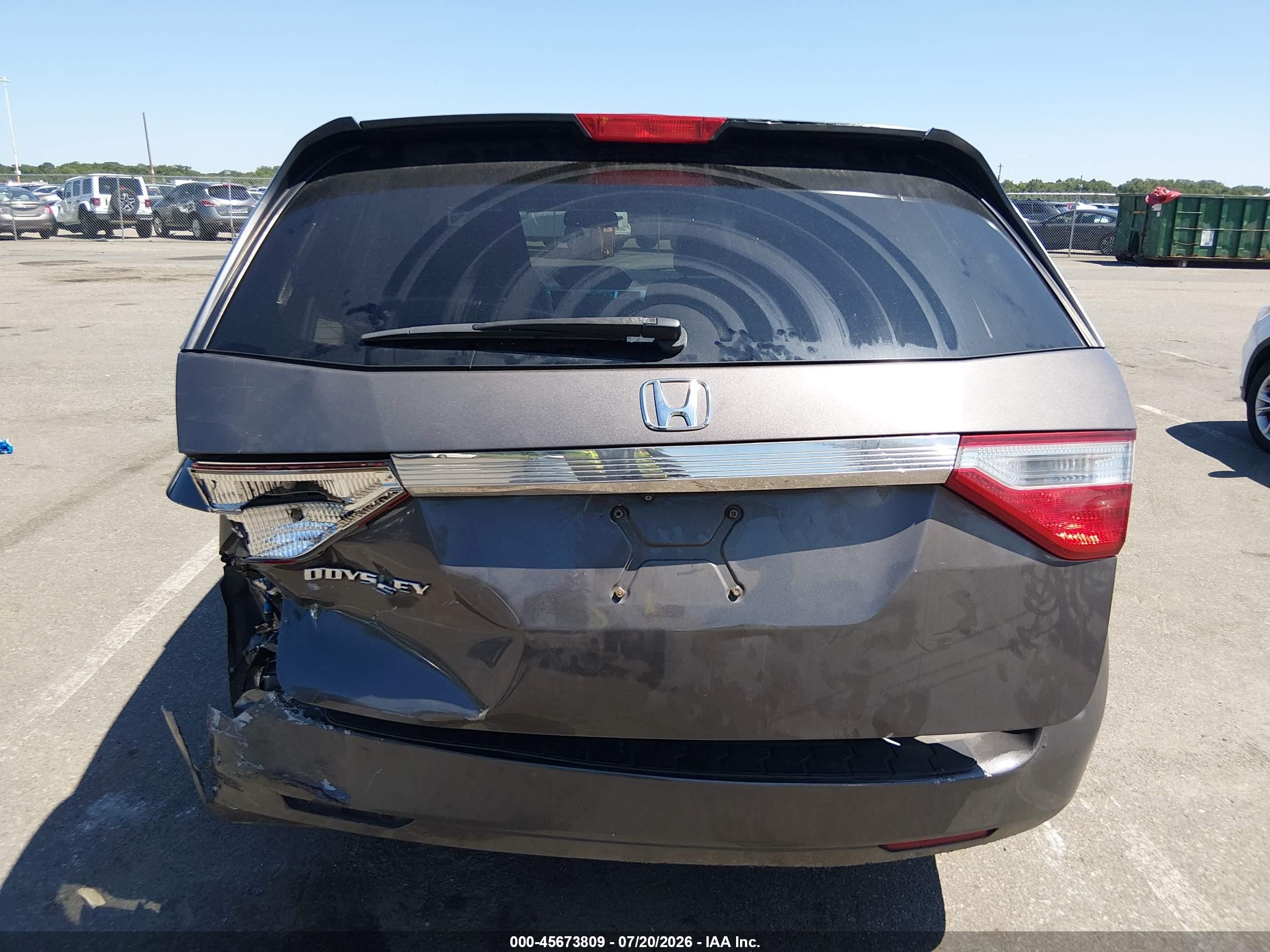 2012 Honda Odyssey Ex-l Gray vin: 5FNRL5H69CB013016