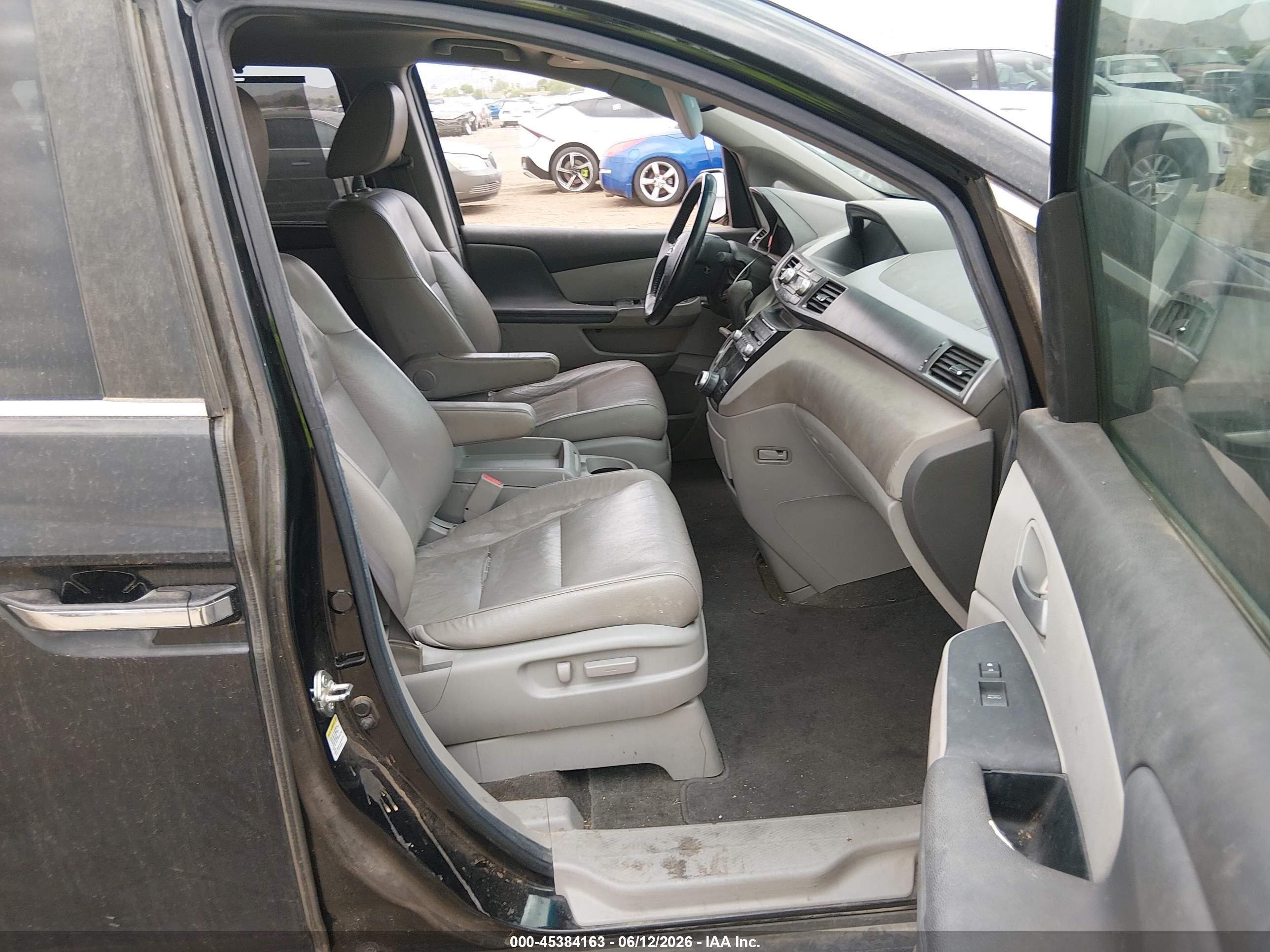 2012 Honda Odyssey Ex-l Black vin: 5FNRL5H69CB015025