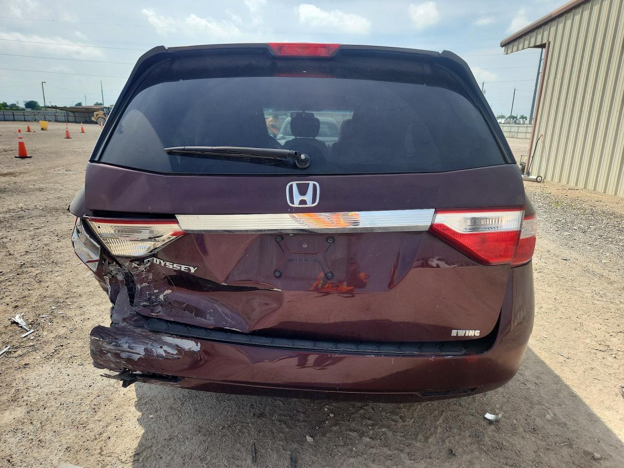 2012 Honda Odyssey Exl Burgundy vin: 5FNRL5H69CB044119