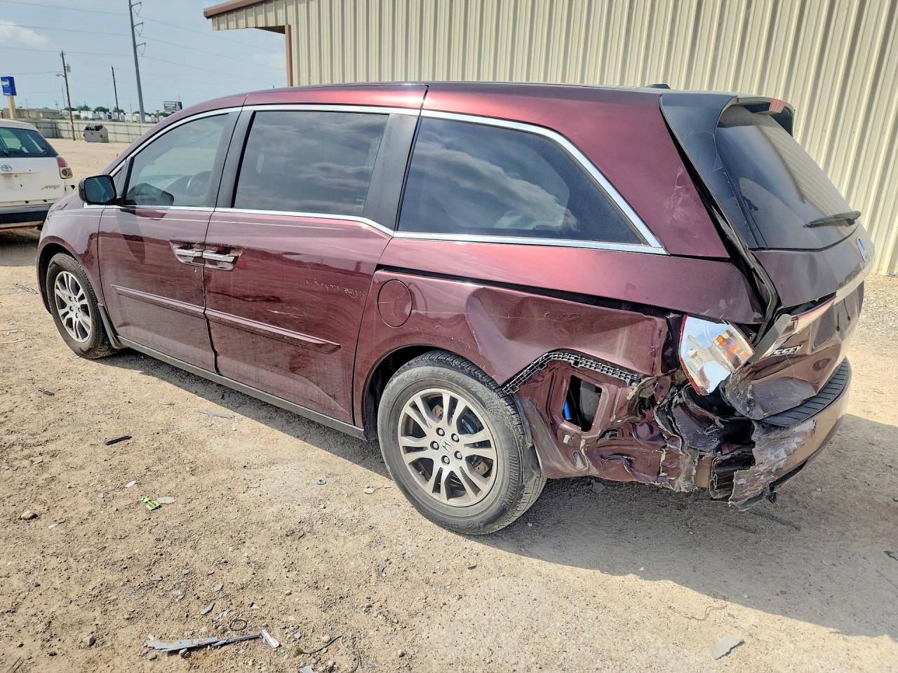 2012 Honda Odyssey Exl Burgundy vin: 5FNRL5H69CB044119