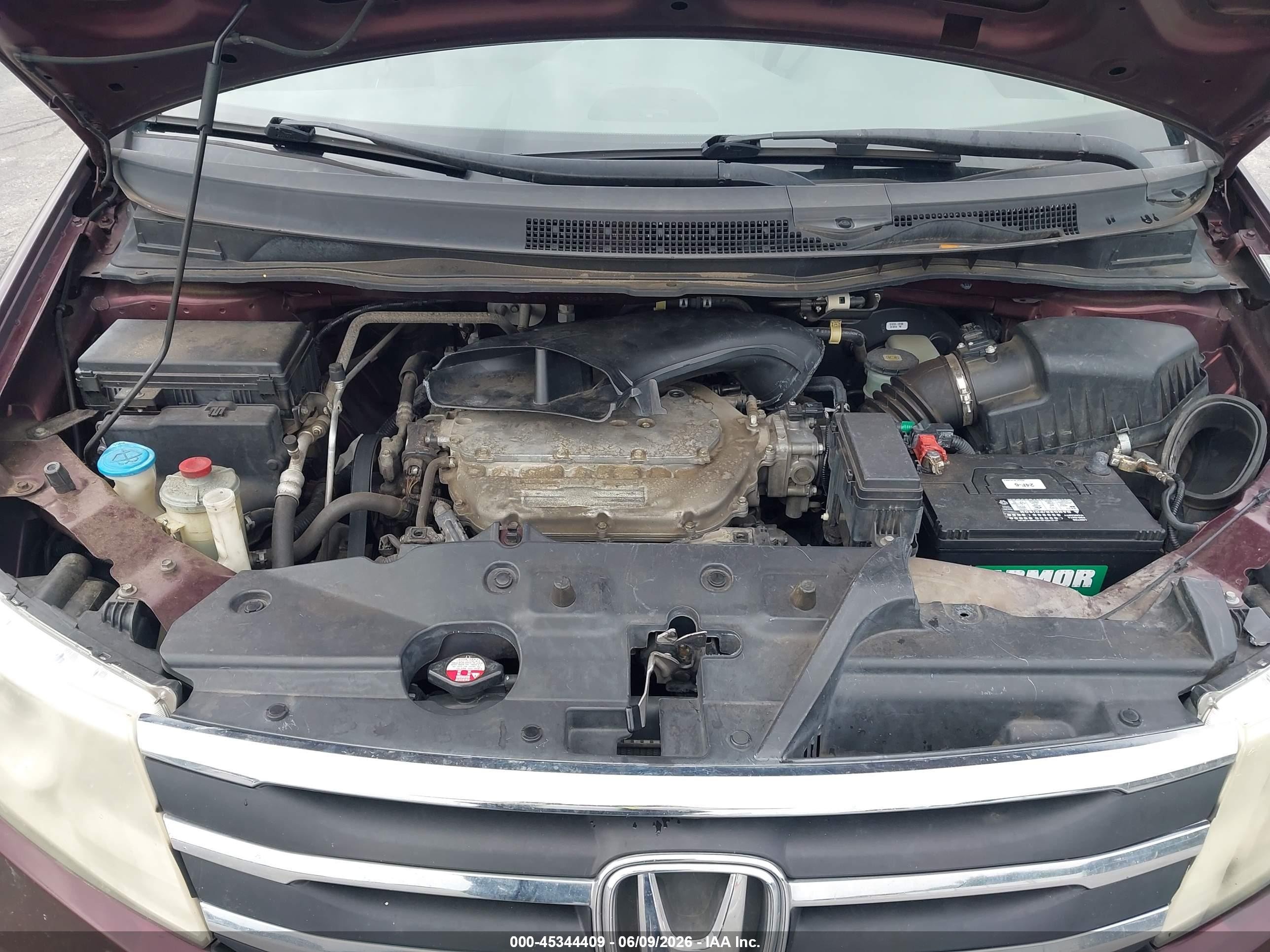2012 Honda Odyssey Ex-l Burgundy vin: 5FNRL5H69CB065617