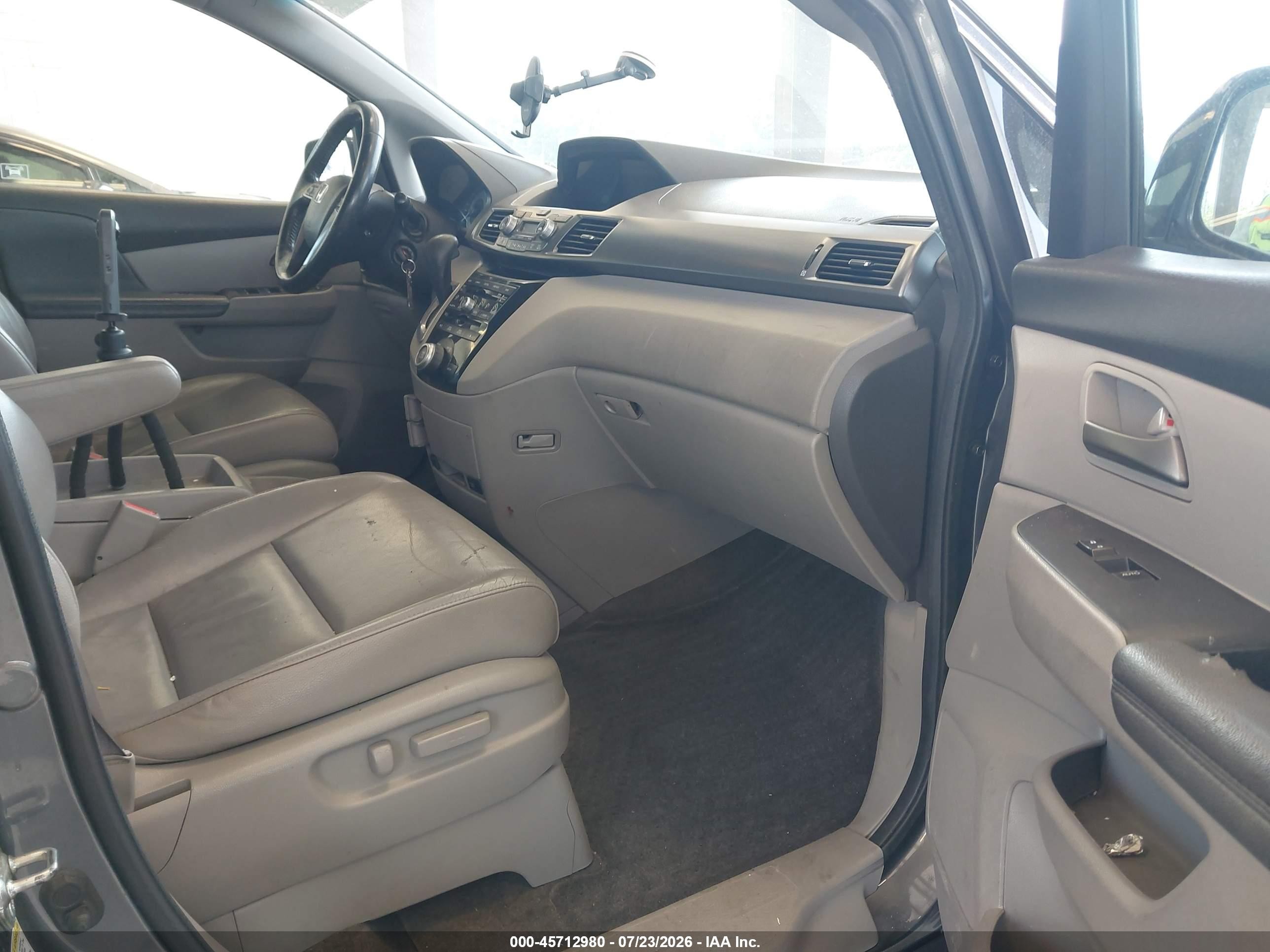2012 Honda Odyssey Ex-l Gray vin: 5FNRL5H69CB087942