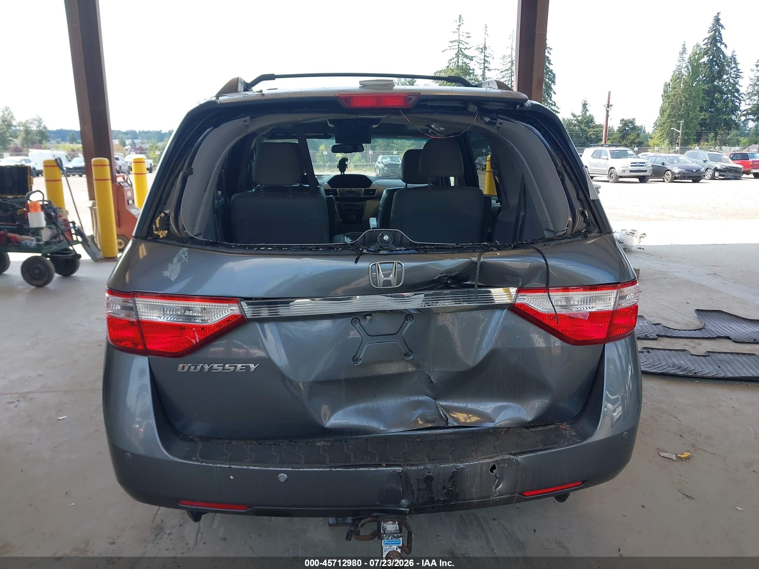2012 Honda Odyssey Ex-l Gray vin: 5FNRL5H69CB087942