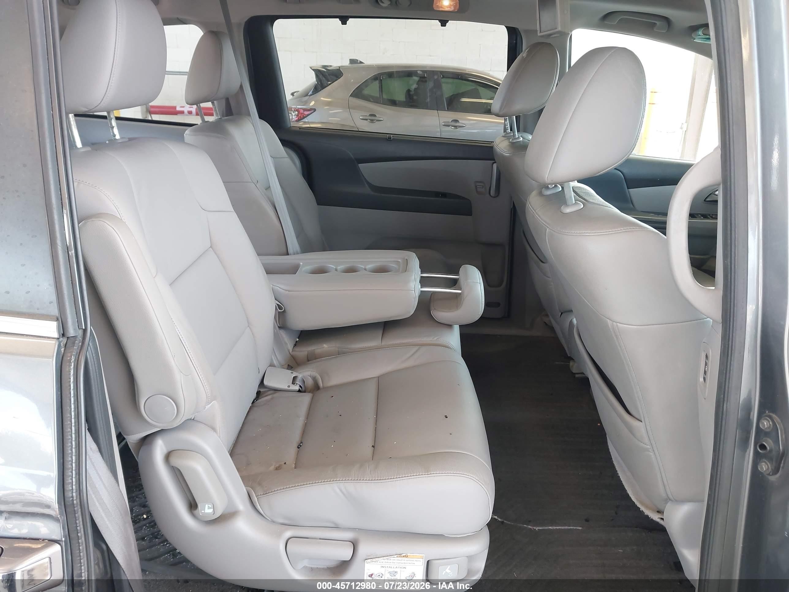 2012 Honda Odyssey Ex-l Gray vin: 5FNRL5H69CB087942