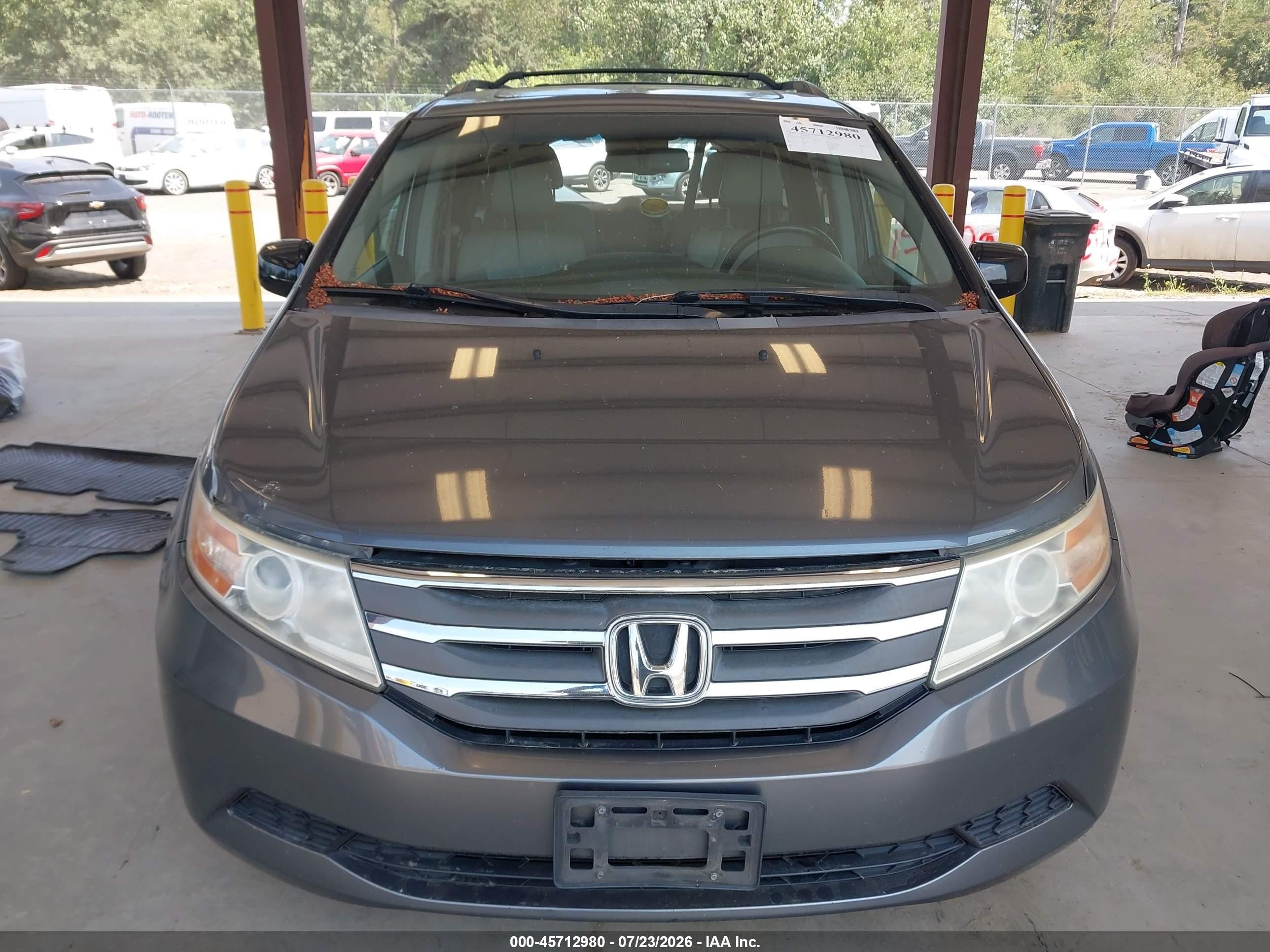 2012 Honda Odyssey Ex-l Gray vin: 5FNRL5H69CB087942