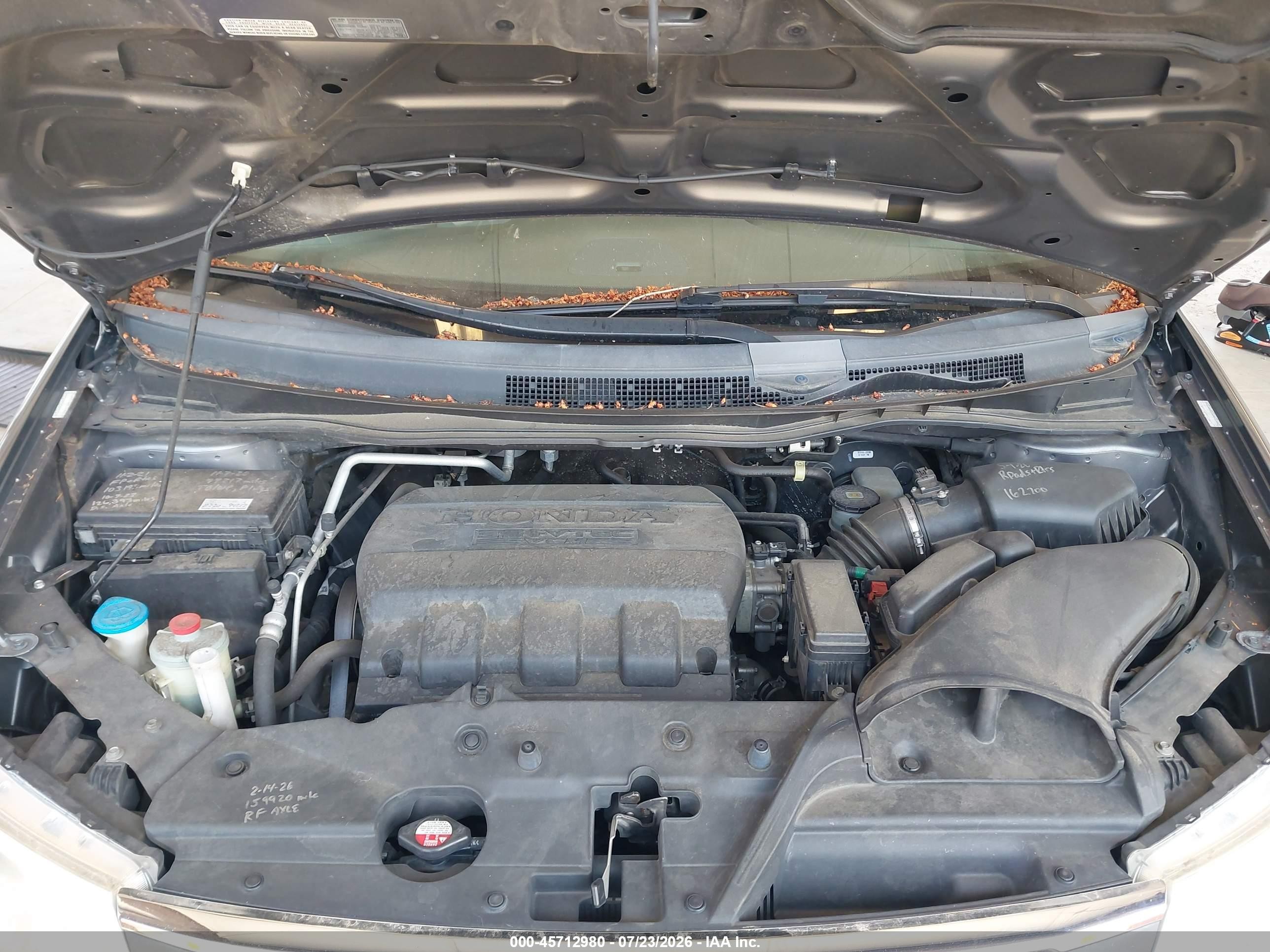 2012 Honda Odyssey Ex-l Gray vin: 5FNRL5H69CB087942