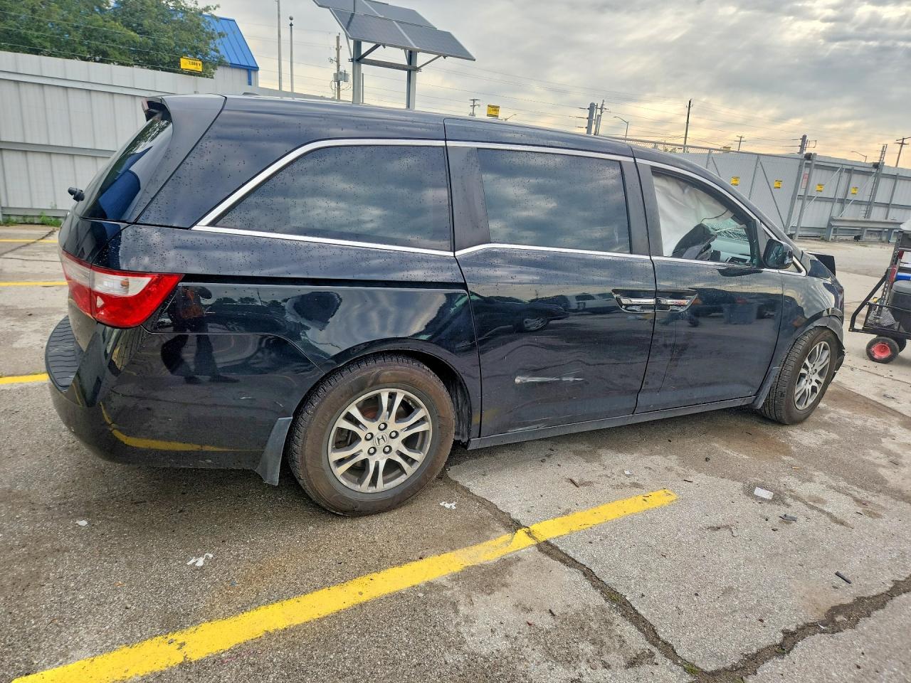 2012 Honda Odyssey Exl Black vin: 5FNRL5H69CB089576