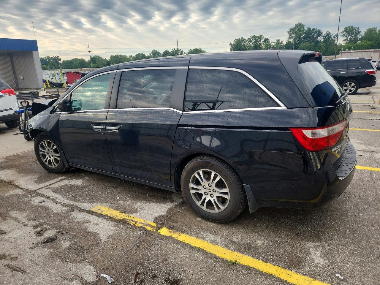 2012 Honda Odyssey Exl Black vin: 5FNRL5H69CB089576