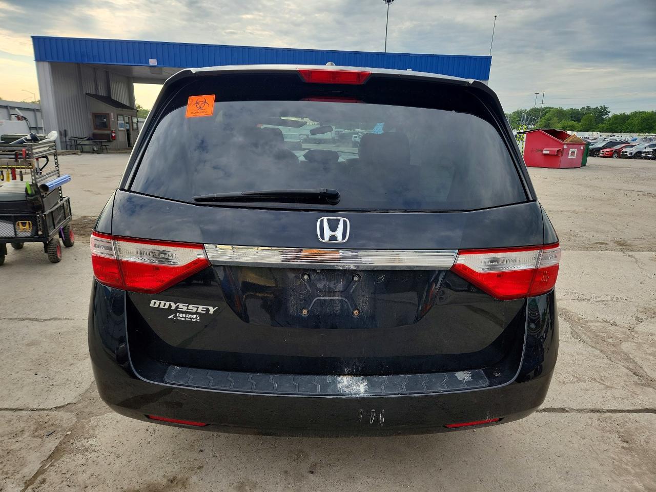 2012 Honda Odyssey Exl Black vin: 5FNRL5H69CB089576