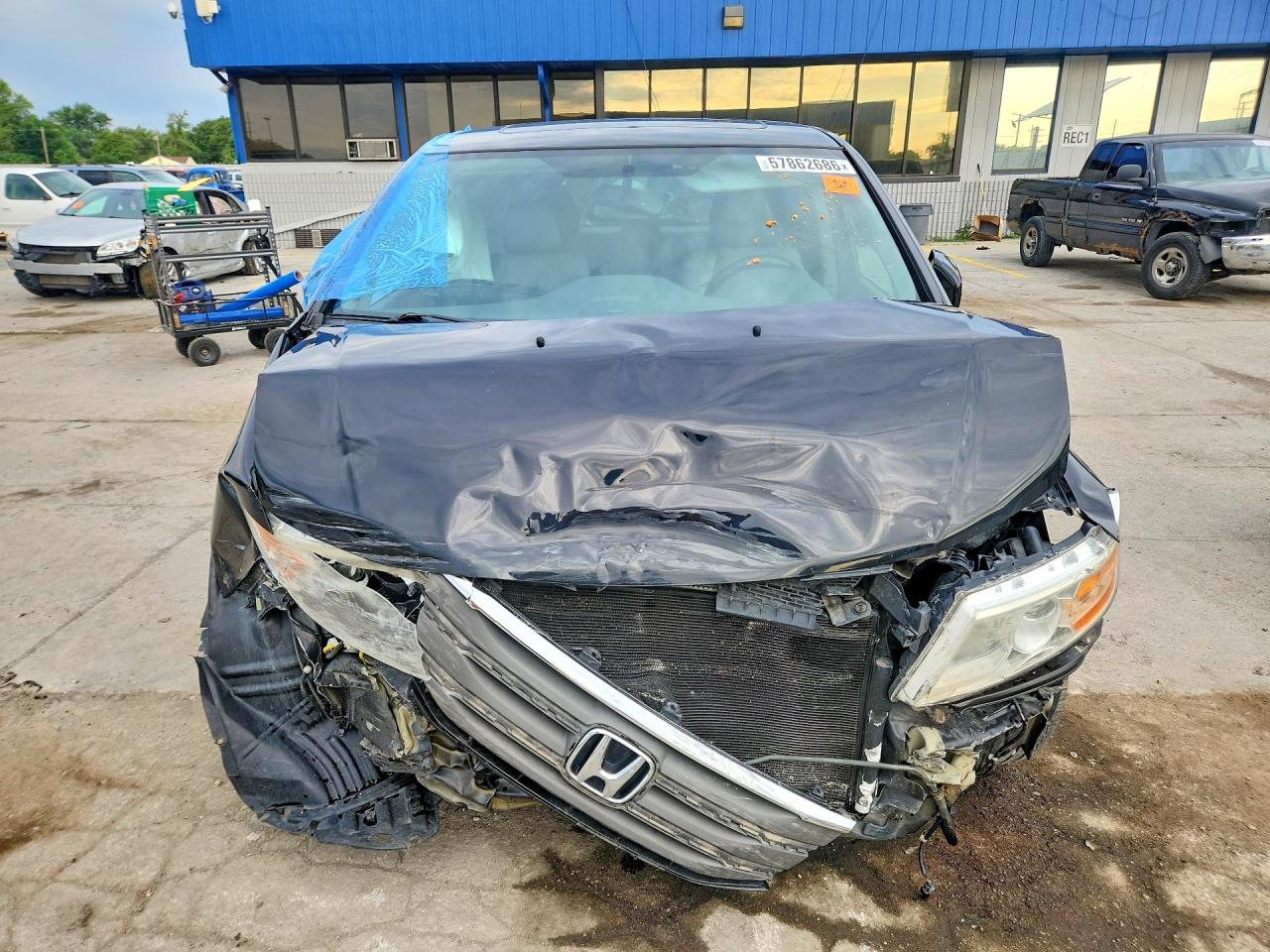 2012 Honda Odyssey Exl Black vin: 5FNRL5H69CB089576