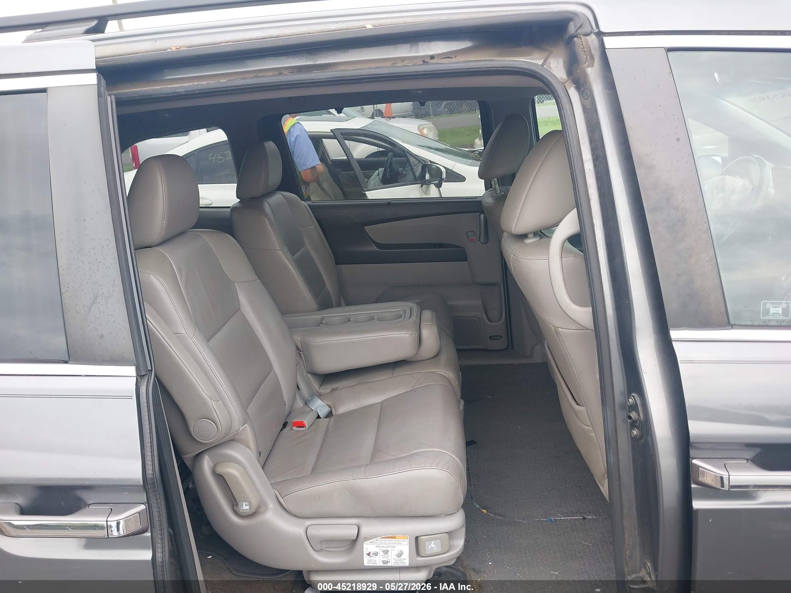 2012 Honda Odyssey Ex-l Серый vin: 5FNRL5H69CB091702