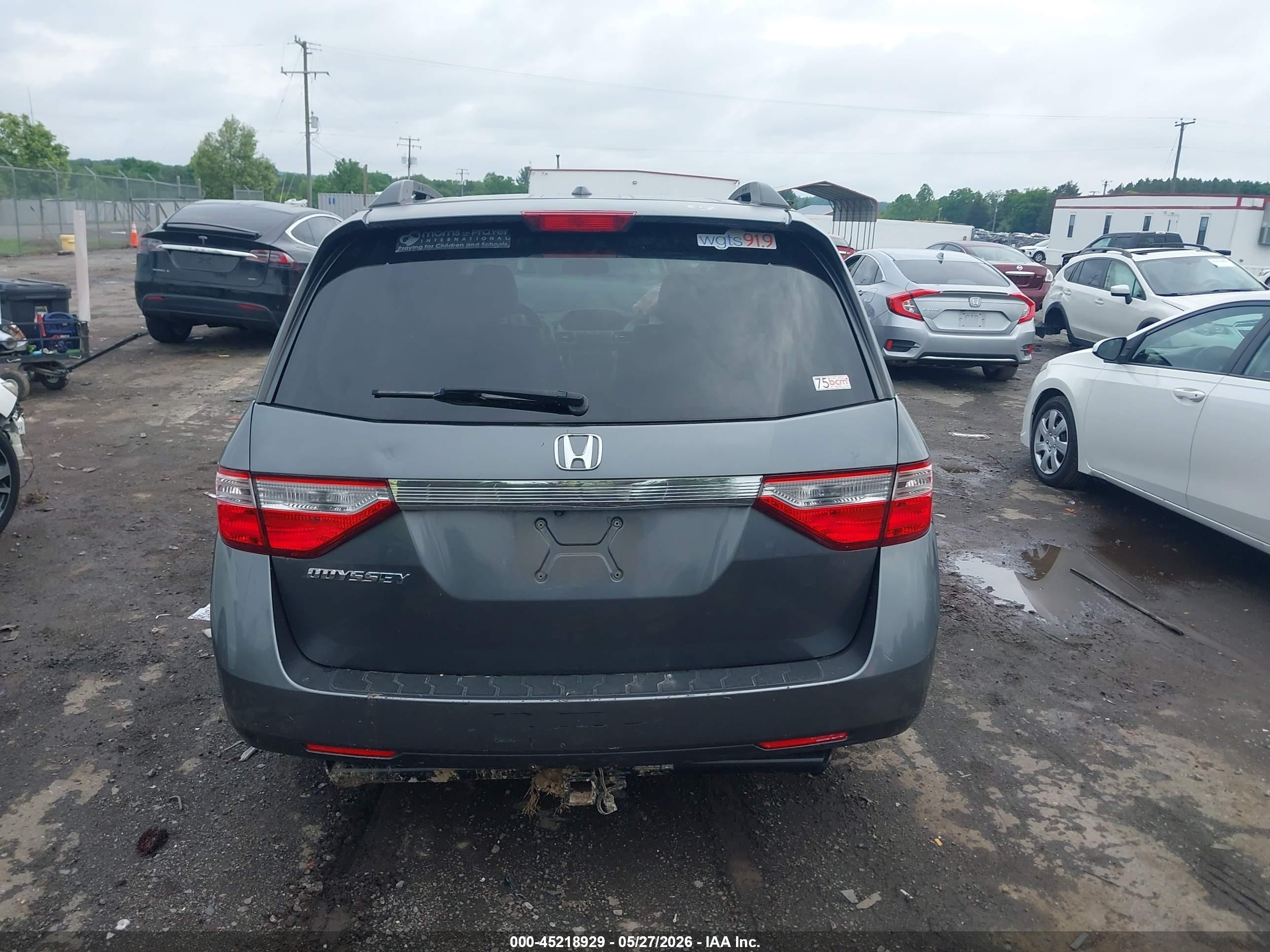 2012 Honda Odyssey Ex-l Серый vin: 5FNRL5H69CB091702