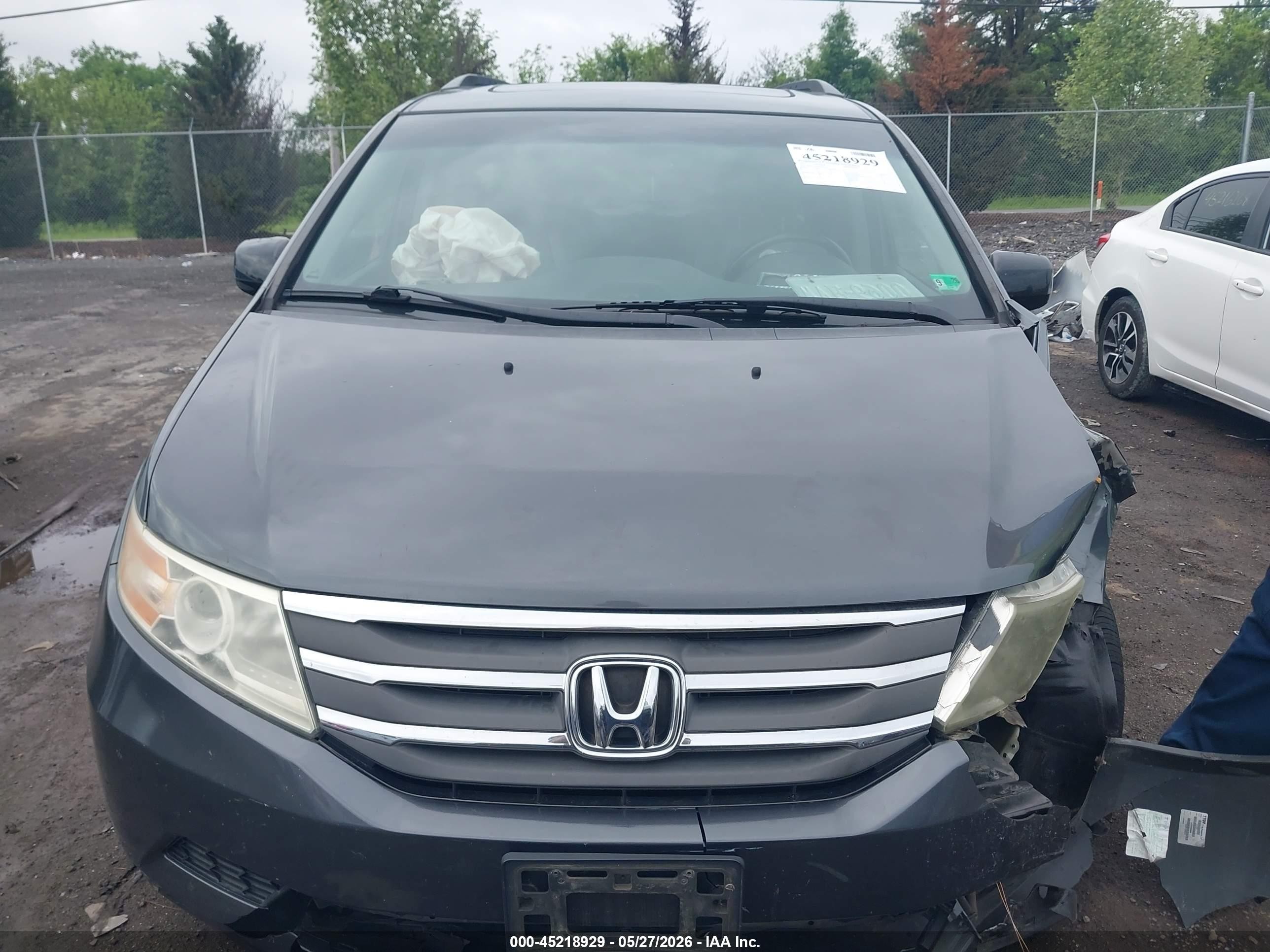 2012 Honda Odyssey Ex-l Серый vin: 5FNRL5H69CB091702