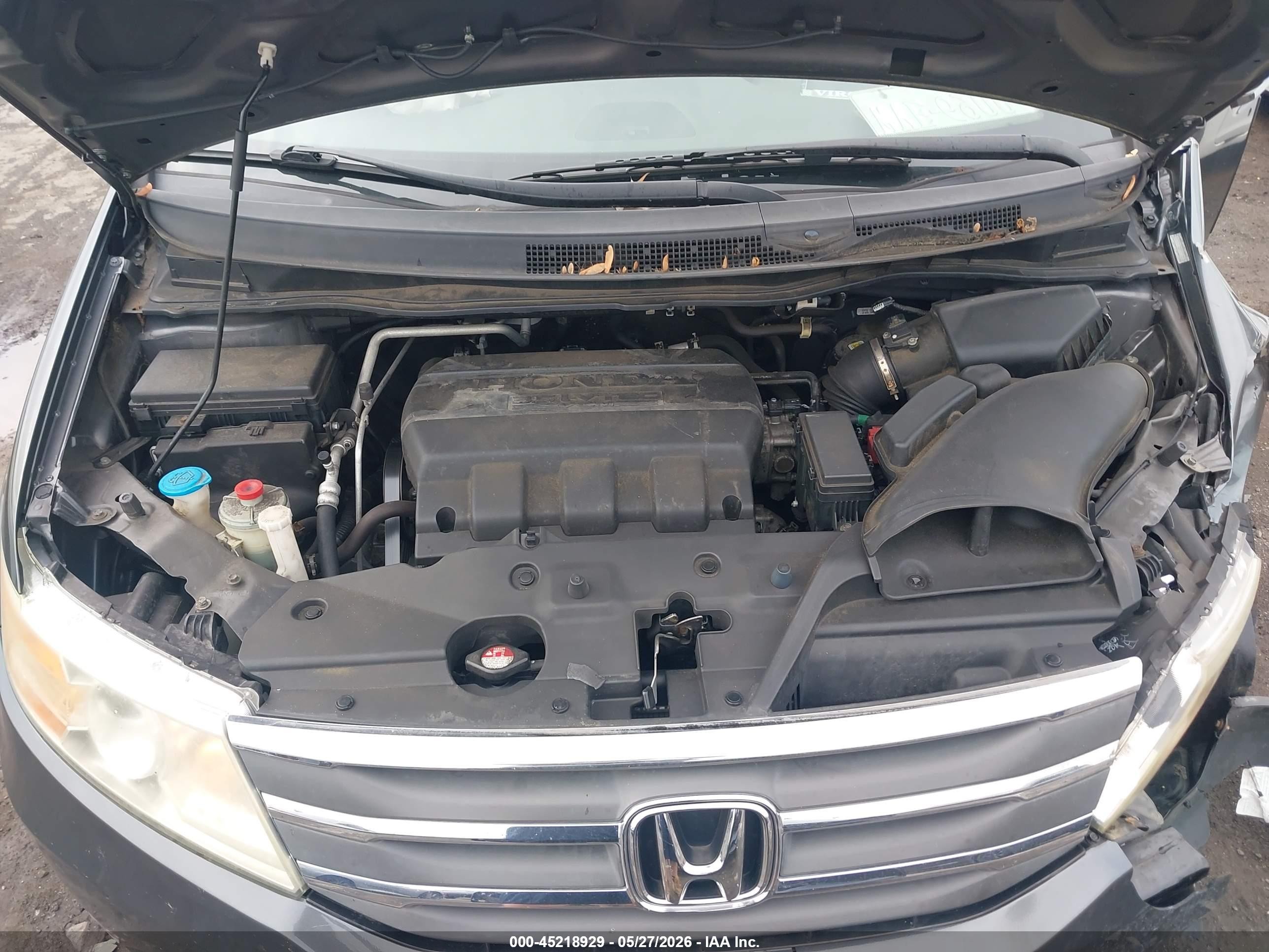 2012 Honda Odyssey Ex-l Серый vin: 5FNRL5H69CB091702