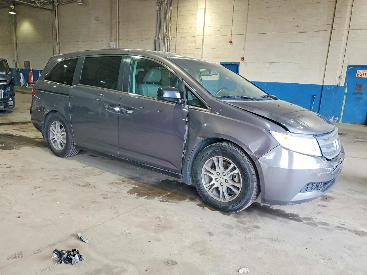 2012 Honda Odyssey Exl Gray vin: 5FNRL5H69CB093630