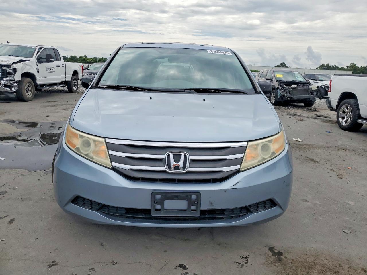 2012 Honda Odyssey Exl Blue vin: 5FNRL5H69CB095121