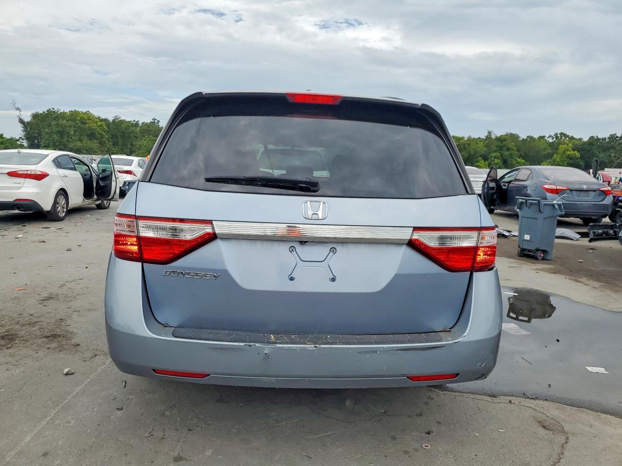 2012 Honda Odyssey Exl Blue vin: 5FNRL5H69CB095121