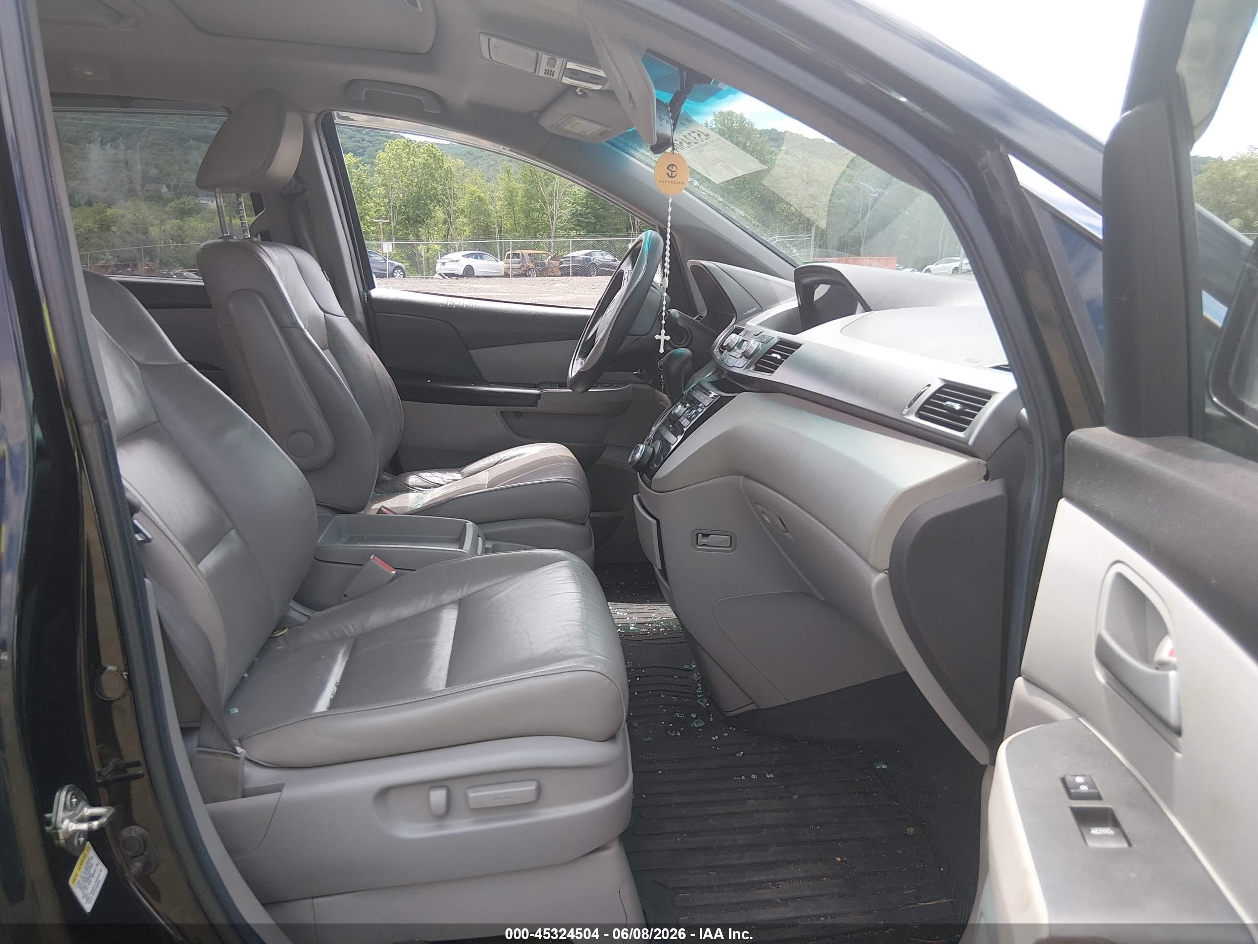 2012 Honda Odyssey Ex-l Black vin: 5FNRL5H69CB095975
