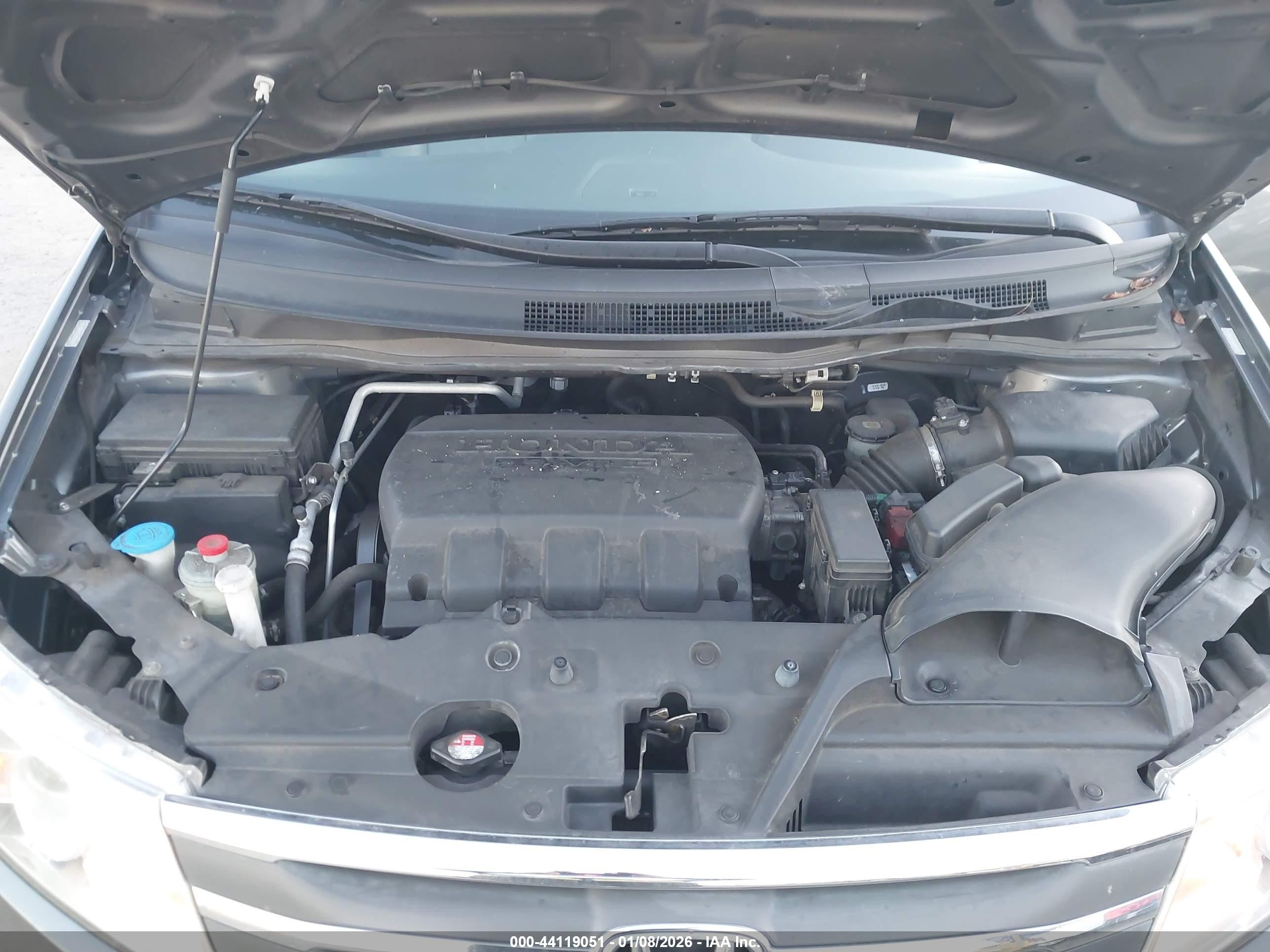2012 Honda Odyssey Ex-l Серый vin: 5FNRL5H69CB100530