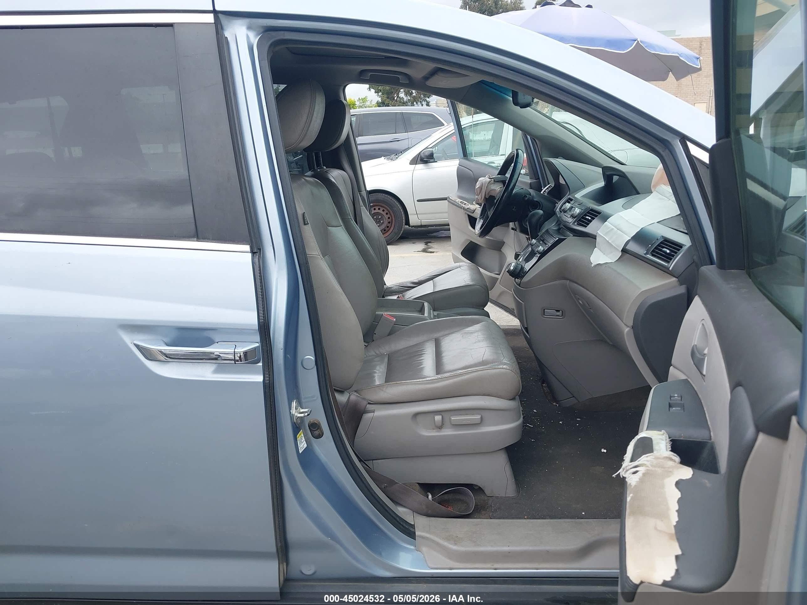 2012 Honda Odyssey Ex-l Blue vin: 5FNRL5H69CB107526