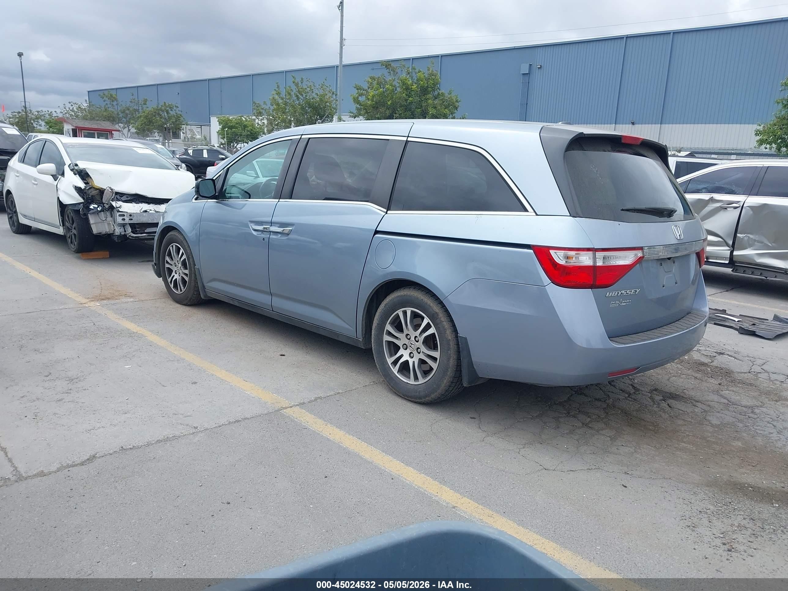 2012 Honda Odyssey Ex-l Blue vin: 5FNRL5H69CB107526