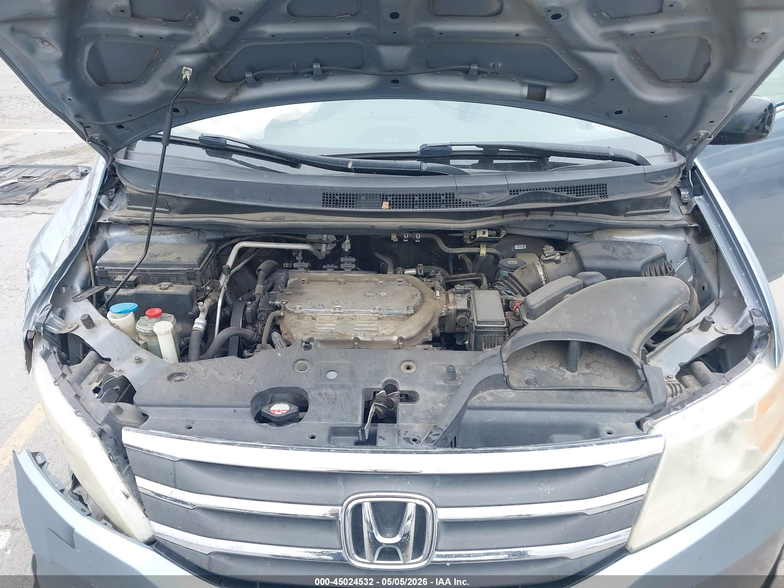 2012 Honda Odyssey Ex-l Blue vin: 5FNRL5H69CB107526