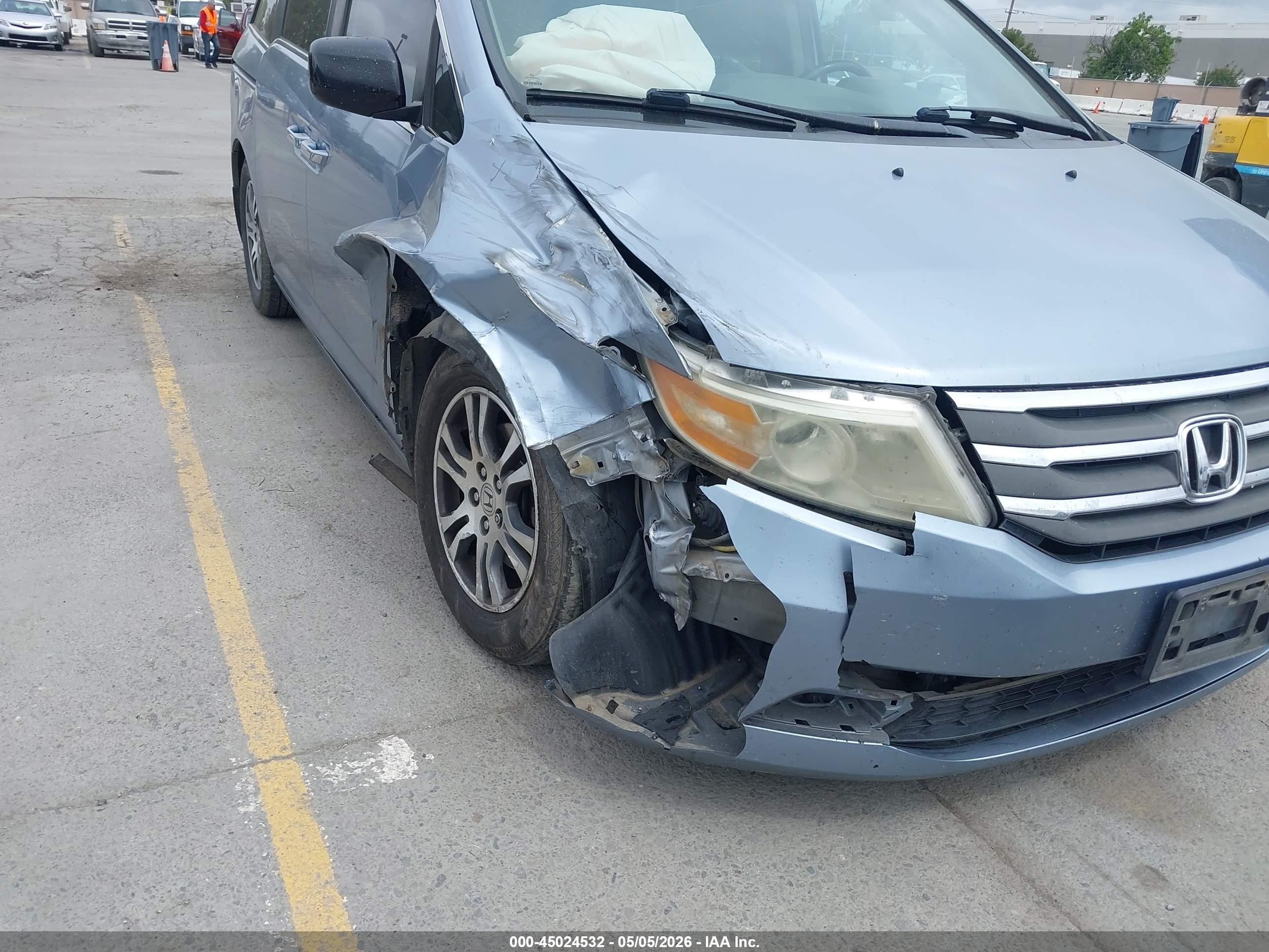 2012 Honda Odyssey Ex-l Blue vin: 5FNRL5H69CB107526