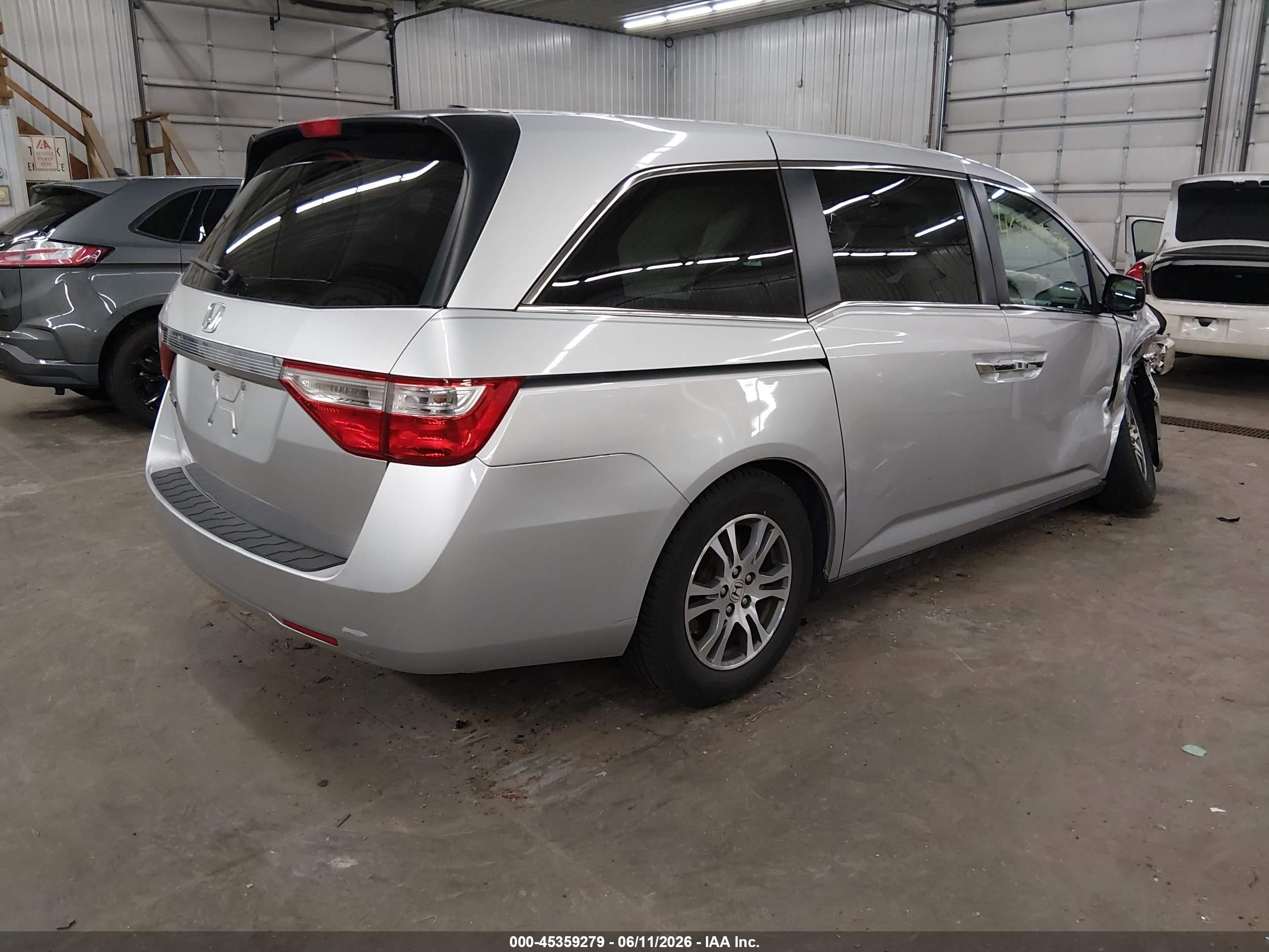 2012 Honda Odyssey Ex-l Silver vin: 5FNRL5H69CB124231