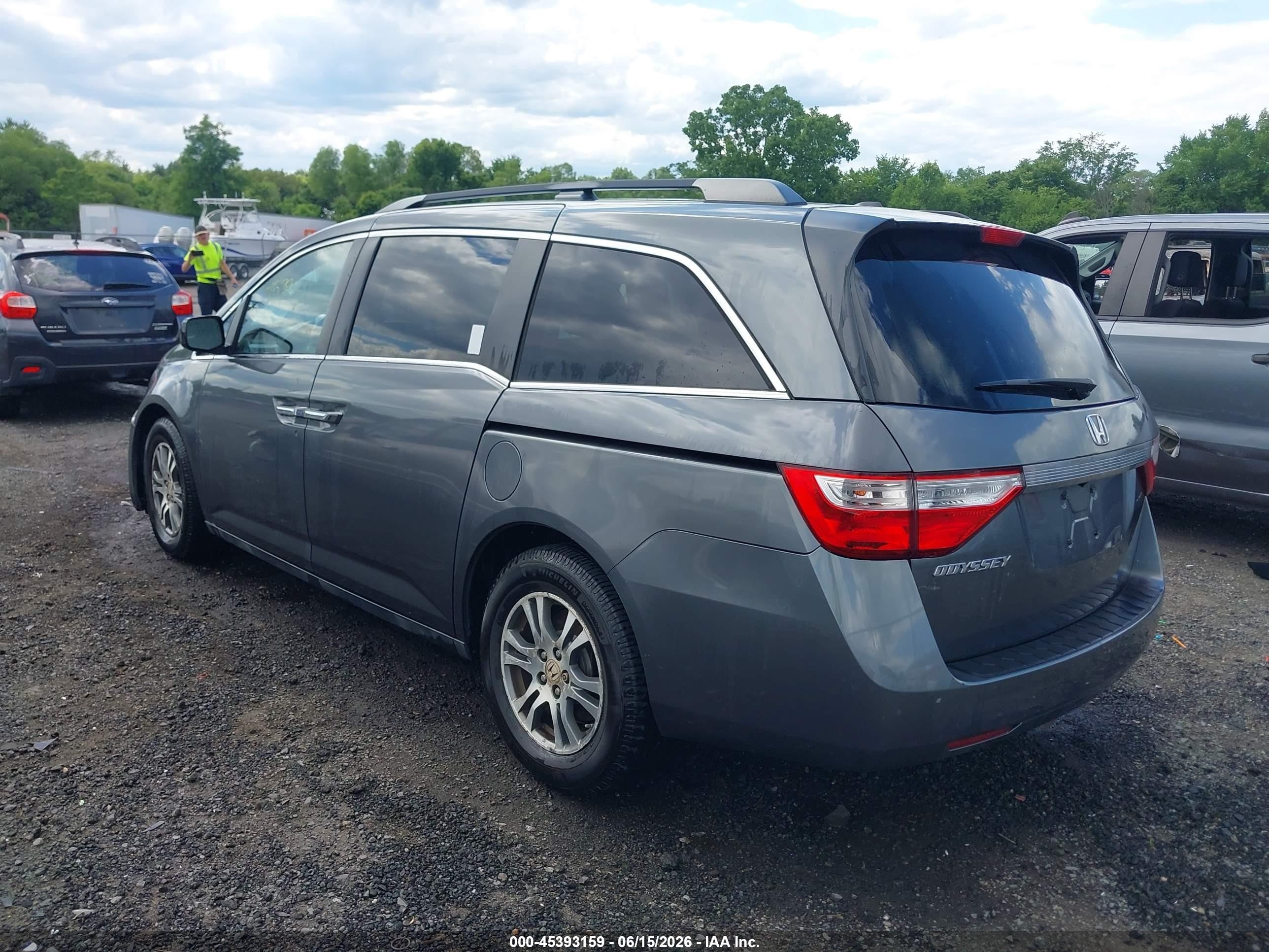 2012 Honda Odyssey Ex-l Серый vin: 5FNRL5H69CB129235