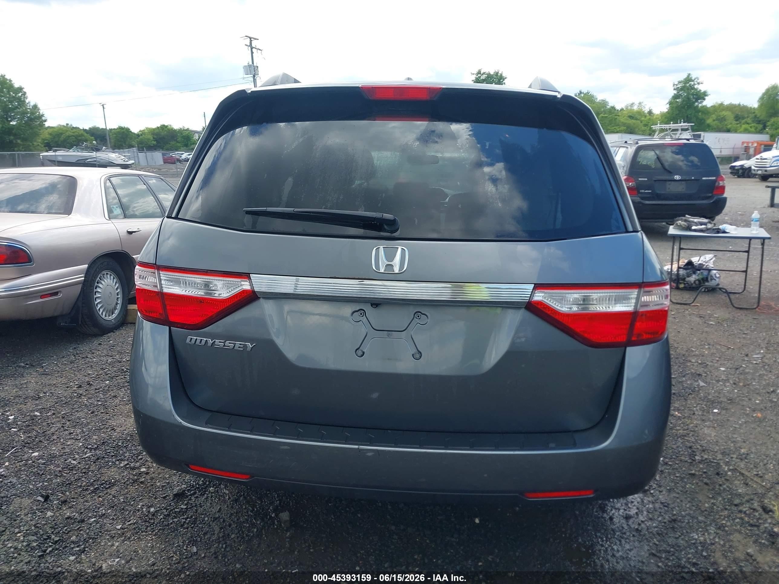 2012 Honda Odyssey Ex-l Серый vin: 5FNRL5H69CB129235