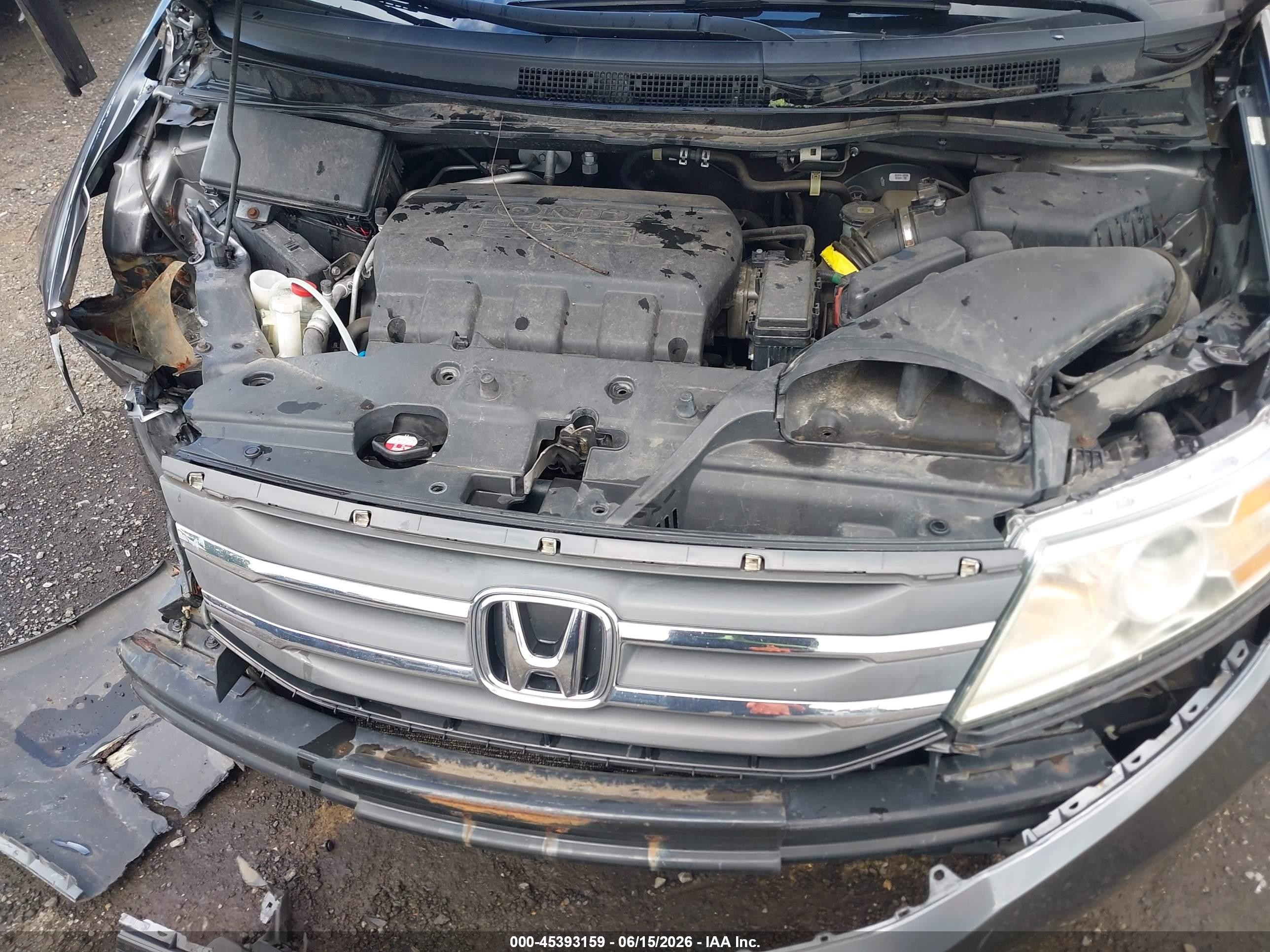 2012 Honda Odyssey Ex-l Серый vin: 5FNRL5H69CB129235