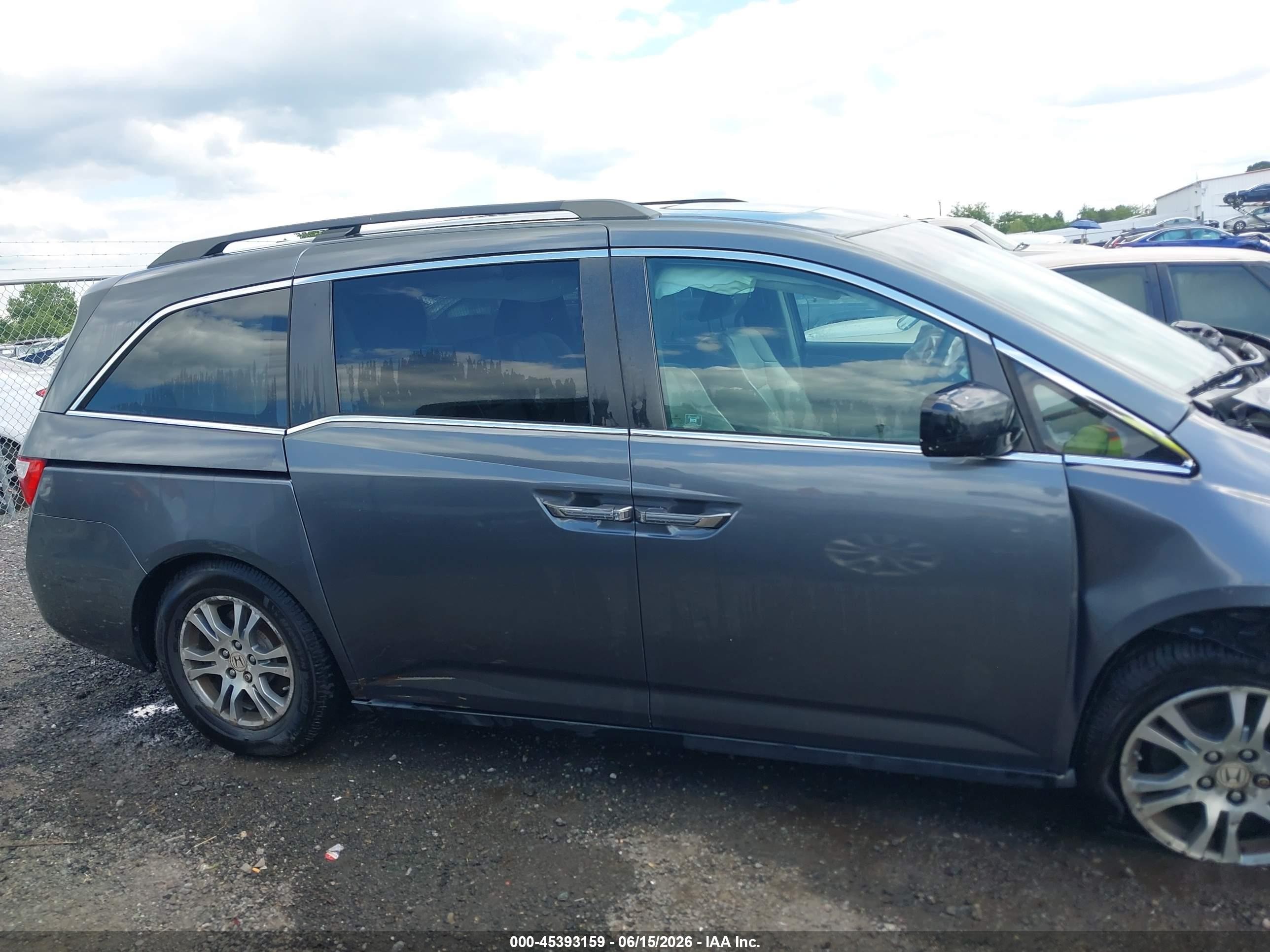 2012 Honda Odyssey Ex-l Серый vin: 5FNRL5H69CB129235