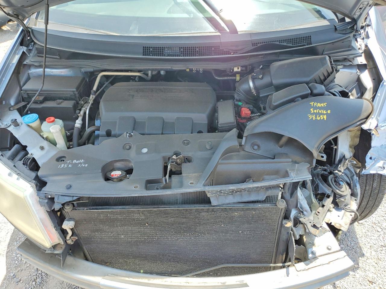 2012 Honda Odyssey Exl Gray vin: 5FNRL5H69CB133754