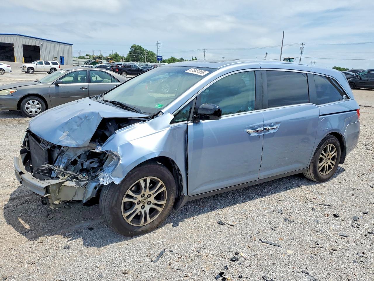 2012 Honda Odyssey Exl Gray vin: 5FNRL5H69CB133754