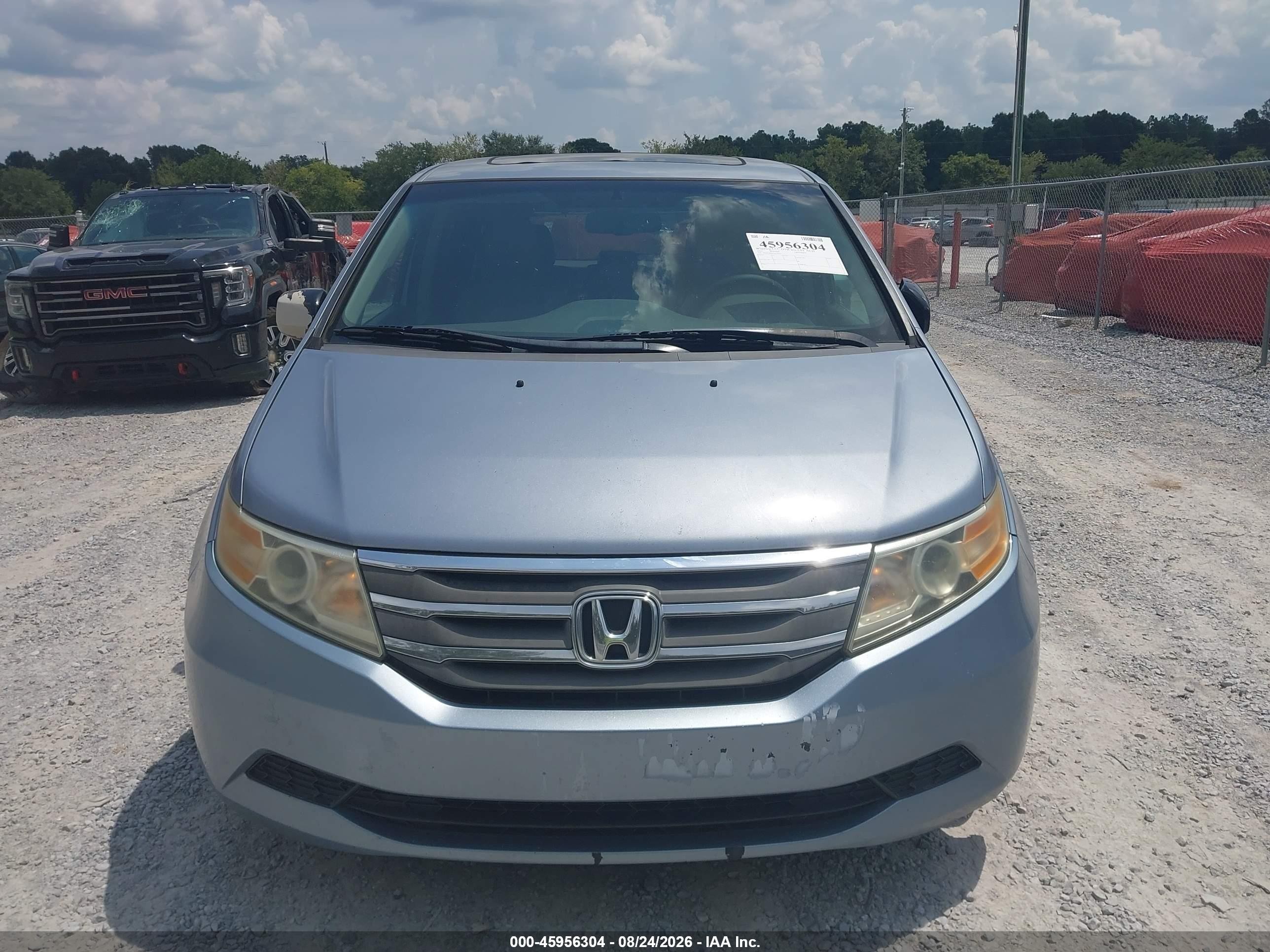 2012 Honda Odyssey Ex-l Light Blue vin: 5FNRL5H69CB143622