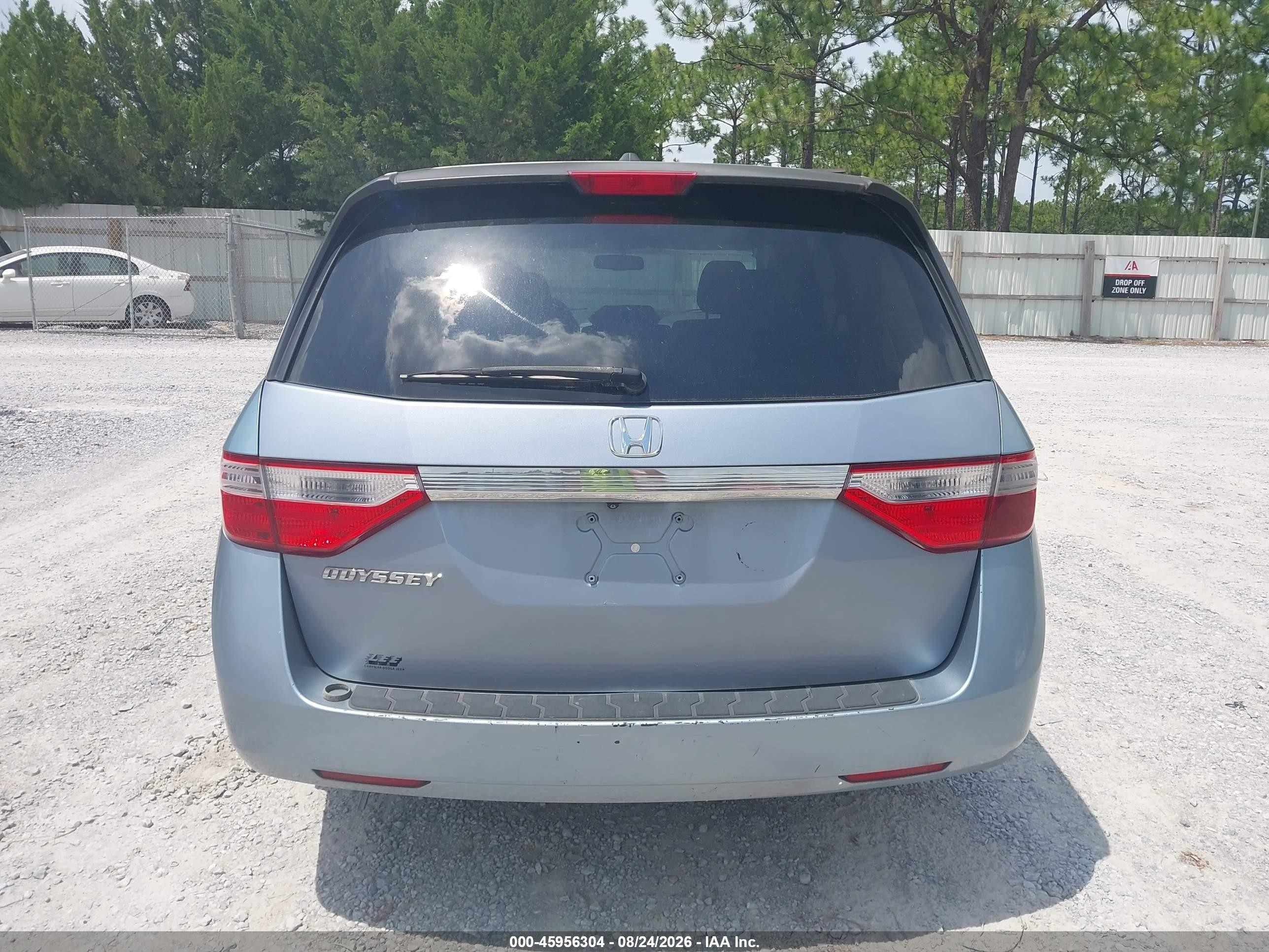 2012 Honda Odyssey Ex-l Light Blue vin: 5FNRL5H69CB143622