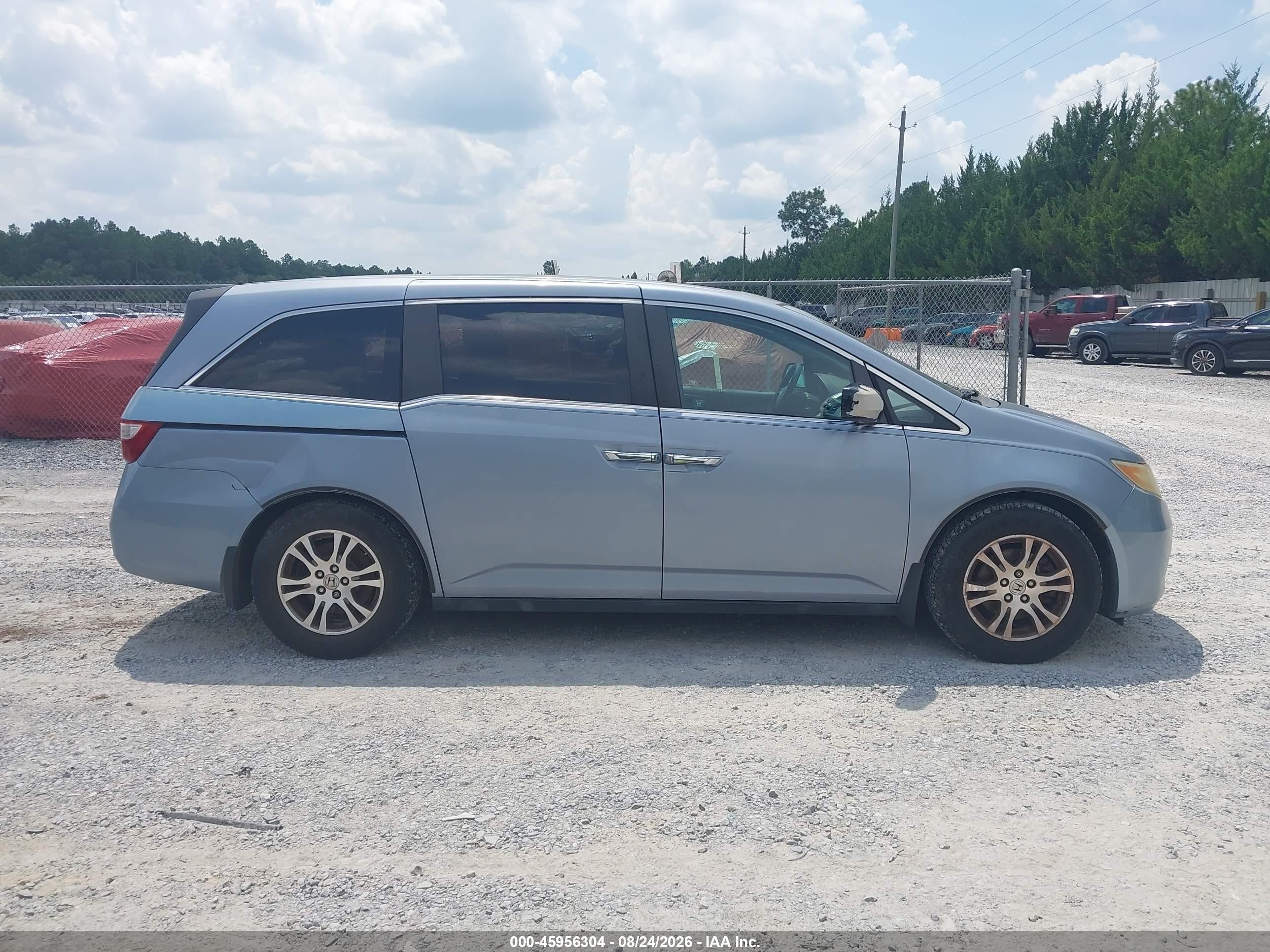 2012 Honda Odyssey Ex-l Light Blue vin: 5FNRL5H69CB143622