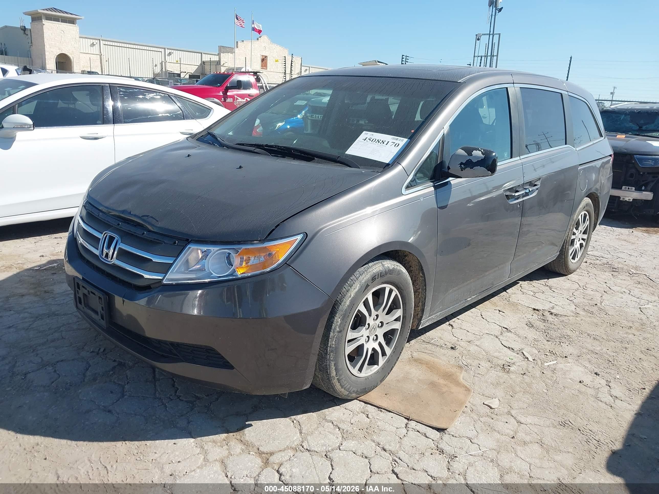 2012 Honda Odyssey Ex-l Серый vin: 5FNRL5H69CB144253
