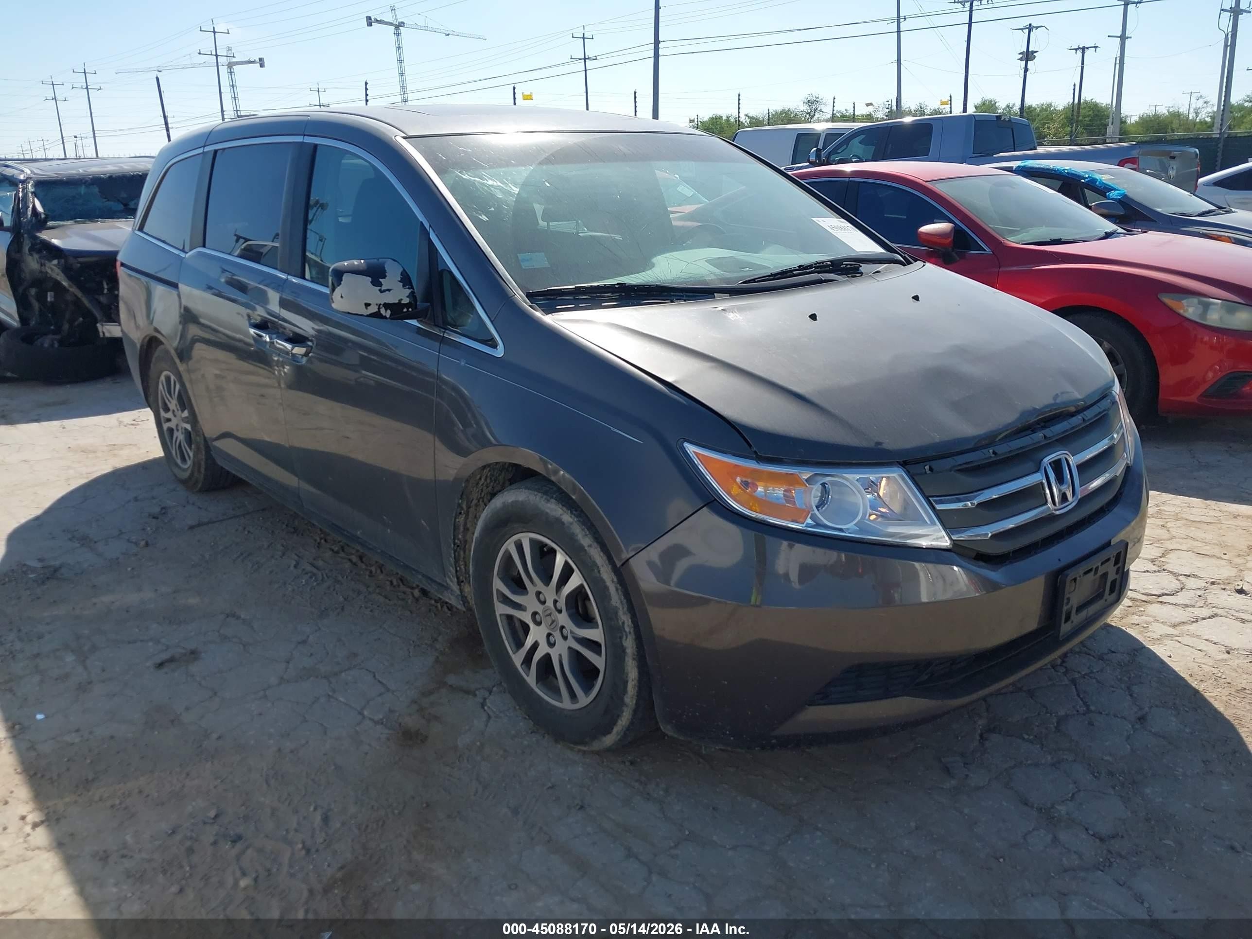 2012 Honda Odyssey Ex-l Серый vin: 5FNRL5H69CB144253