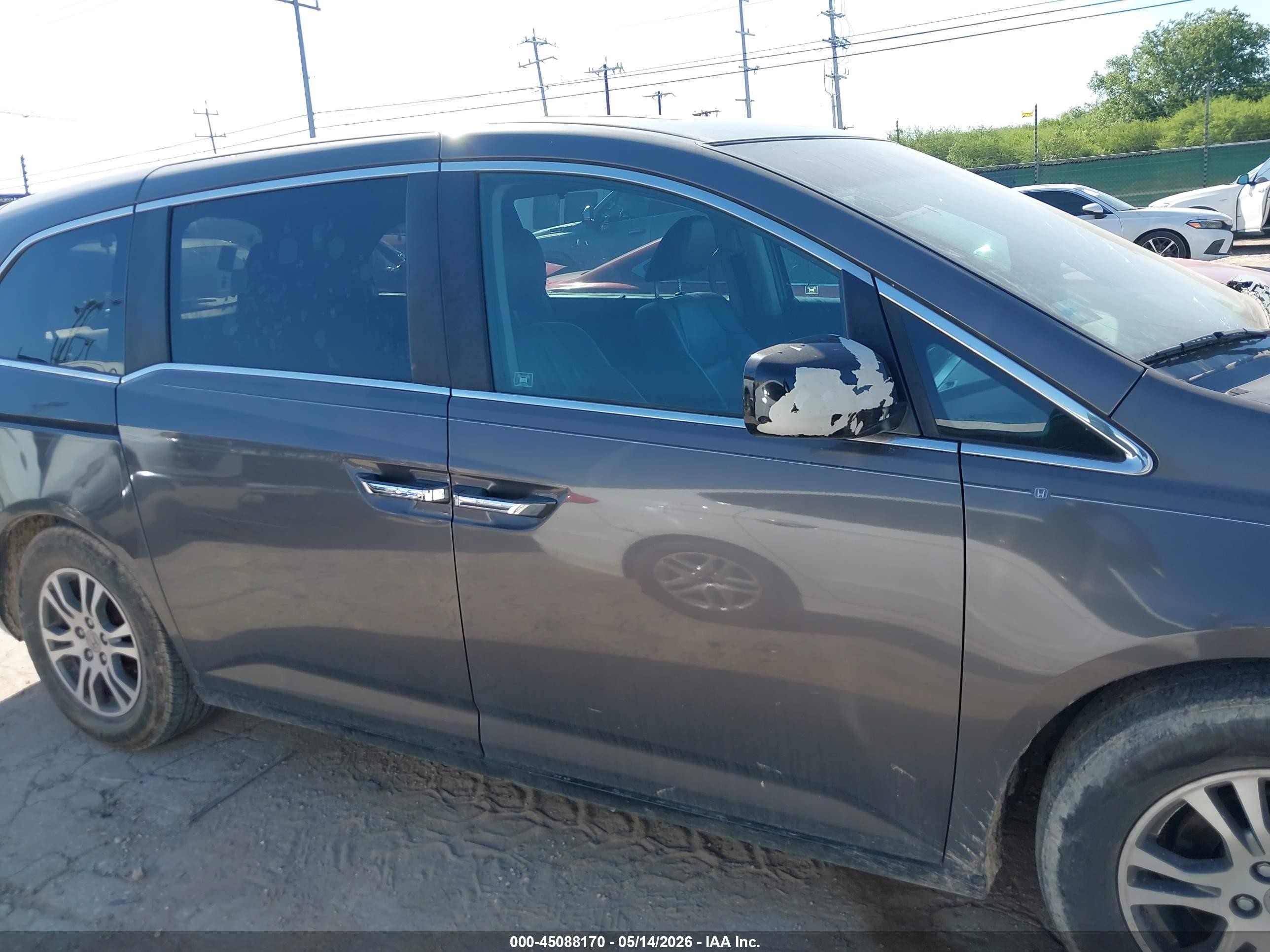 2012 Honda Odyssey Ex-l Серый vin: 5FNRL5H69CB144253