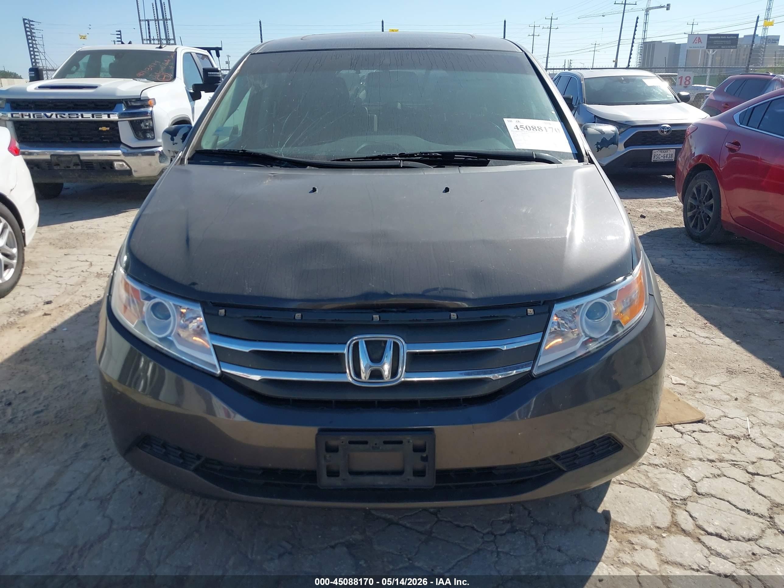 2012 Honda Odyssey Ex-l Серый vin: 5FNRL5H69CB144253