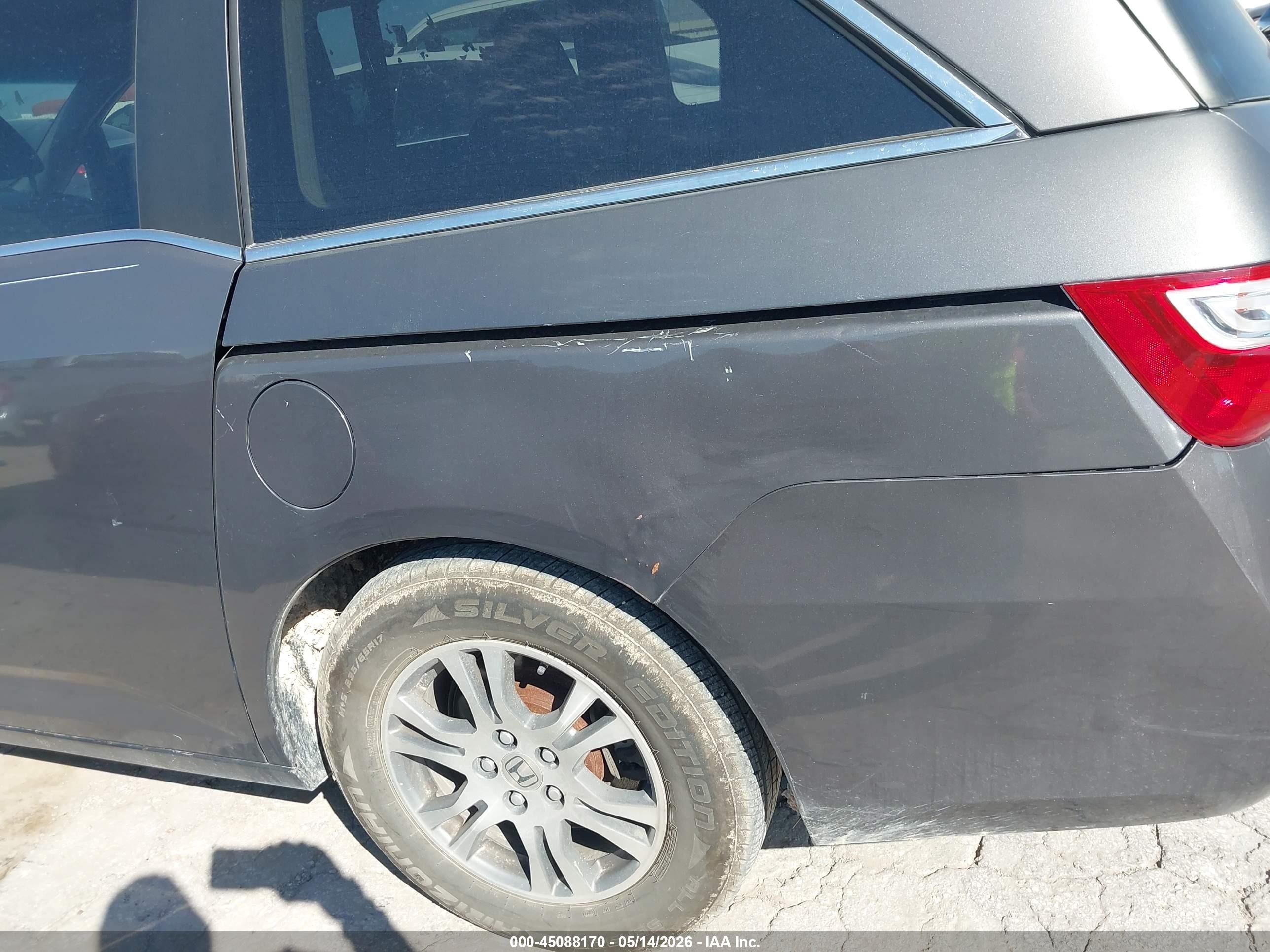 2012 Honda Odyssey Ex-l Серый vin: 5FNRL5H69CB144253