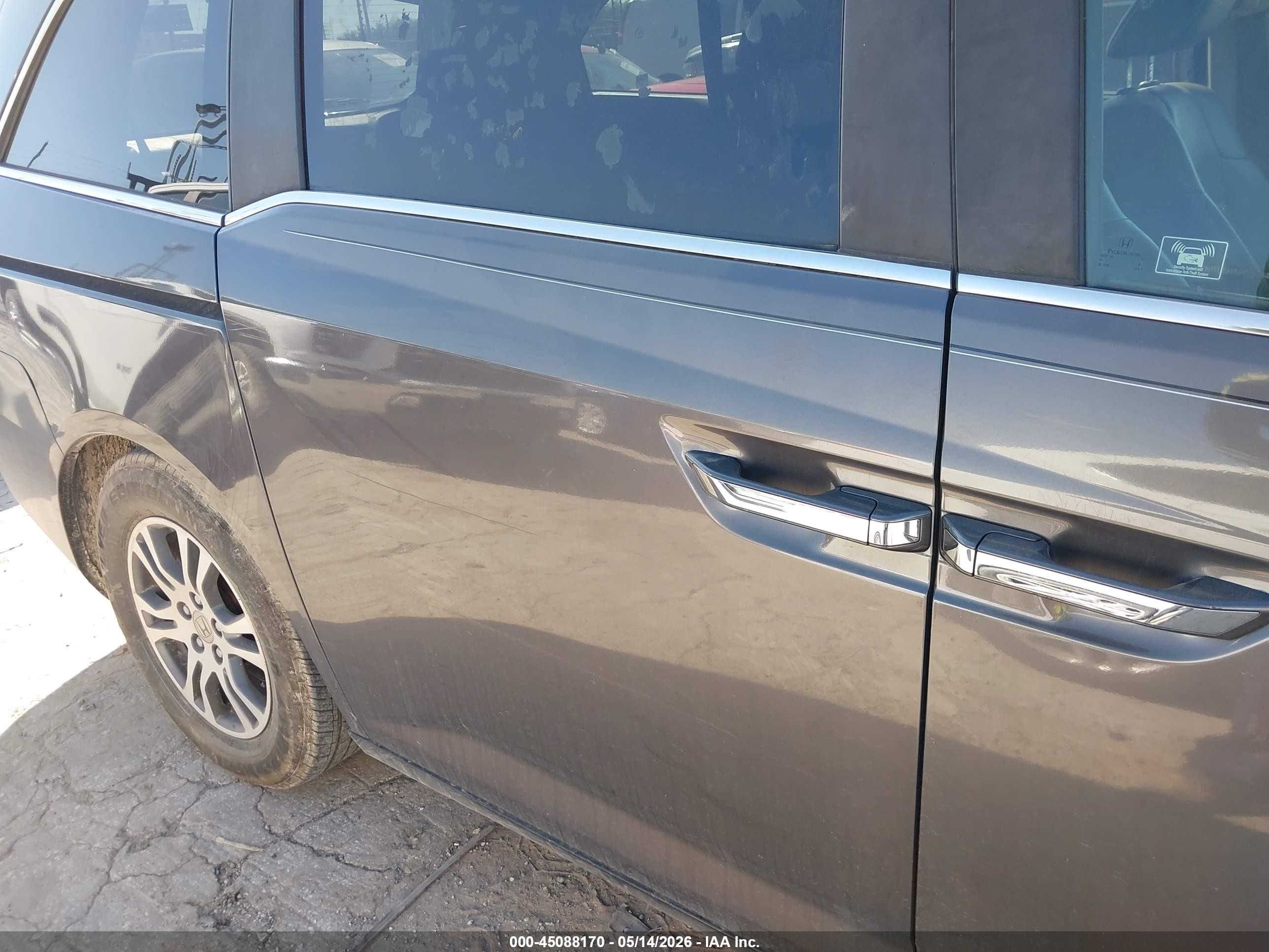2012 Honda Odyssey Ex-l Серый vin: 5FNRL5H69CB144253