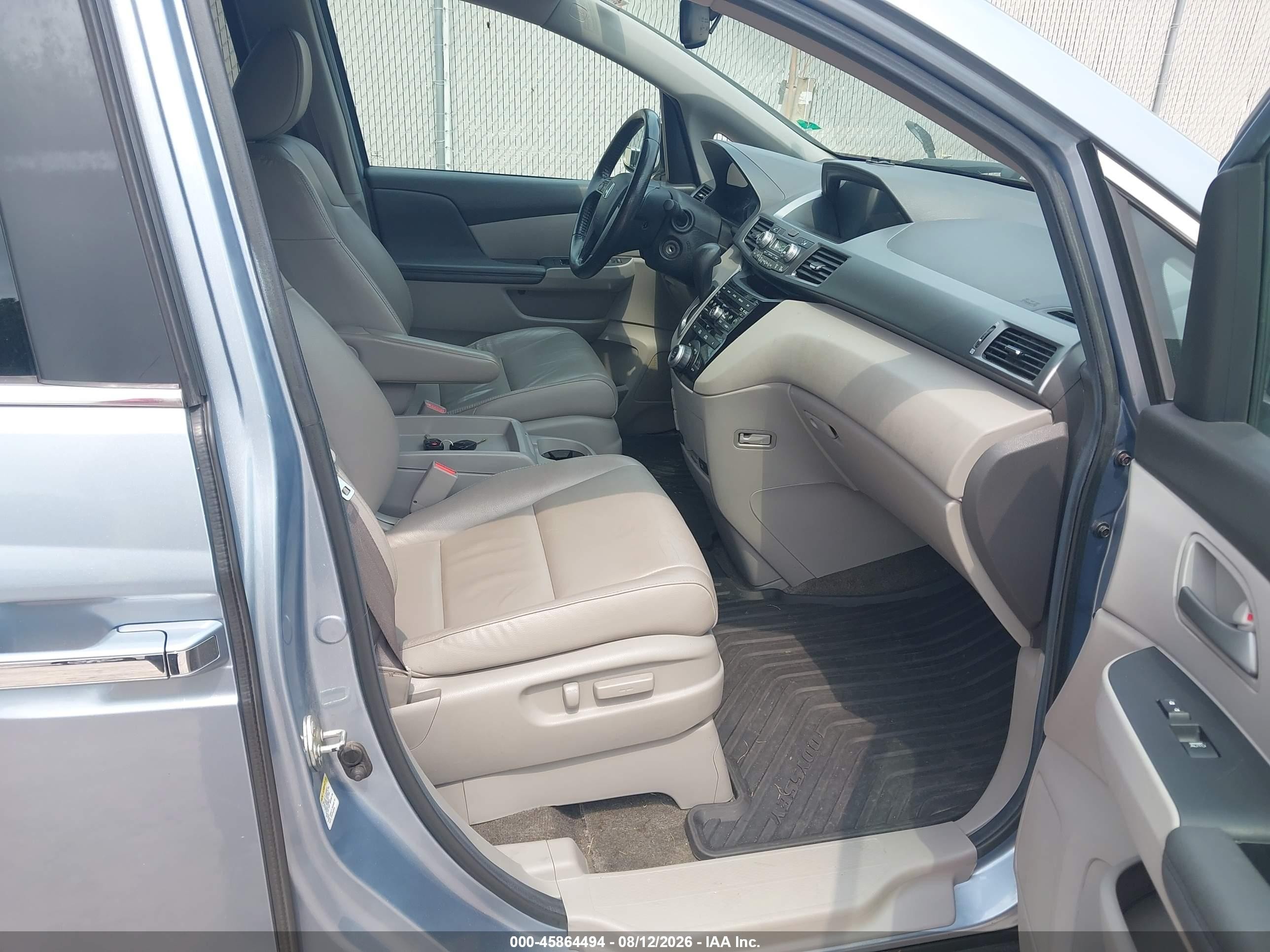 2013 Honda Odyssey Ex-l Light Blue vin: 5FNRL5H69DB001093
