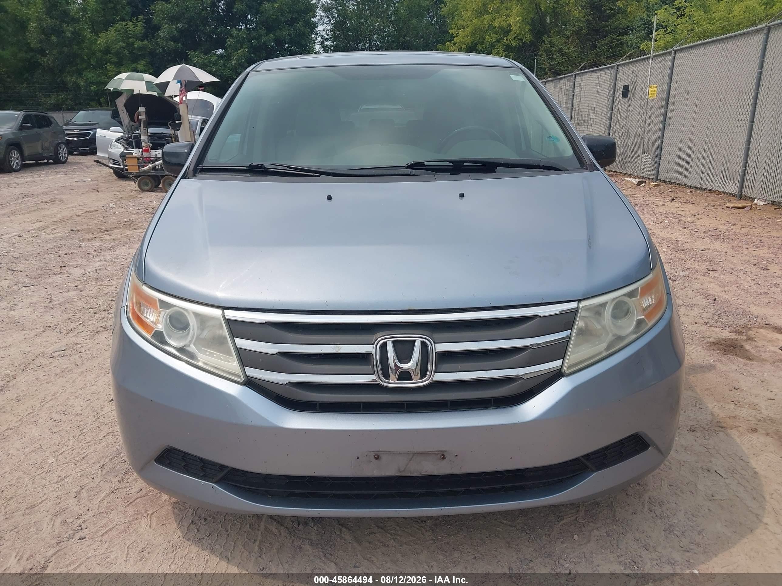 2013 Honda Odyssey Ex-l Light Blue vin: 5FNRL5H69DB001093
