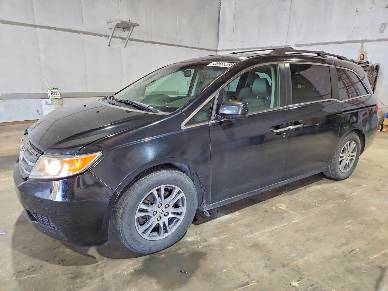 2013 Honda Odyssey Exl Black vin: 5FNRL5H69DB005239